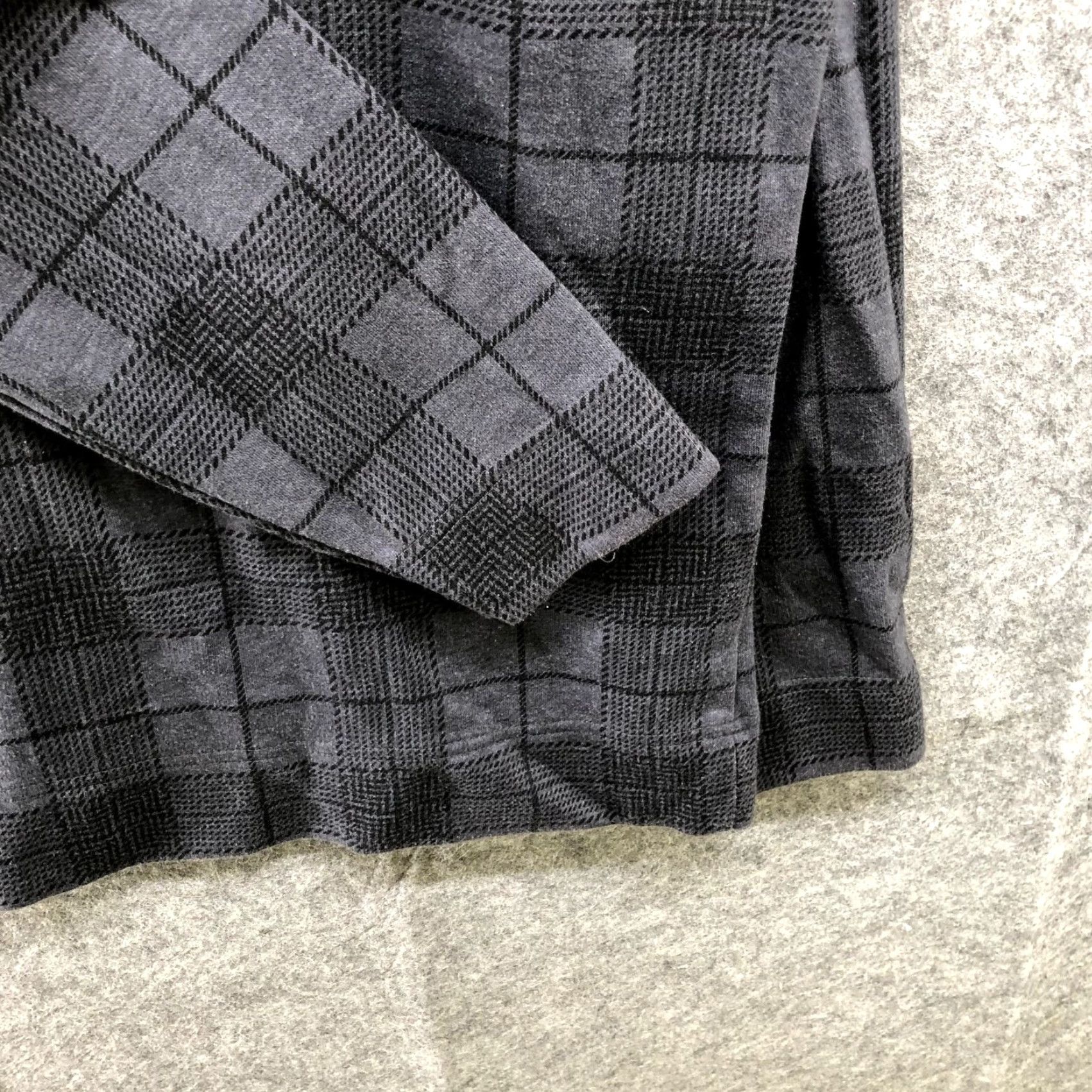 Tasso Elba VINTAGE Tasso Elba Mens Sweater Pullover XL Gray Plaid Fall Winter Cotton Blend Long Sleeve Collared Knit Casual Size US XL / EU 56 / 4 - 6 Thumbnail