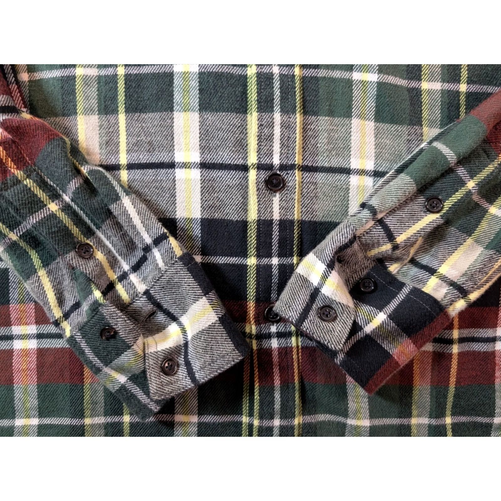 Tecovas Tecovas Western Multicolor Plaid Button Up Cotton Flannel Shirt Men Small Size US S / EU 44-46 / 1 - 5 Thumbnail