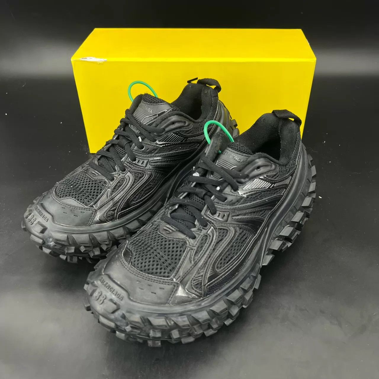 Balenciaga Balenciaga Triple S Women's 38 Black Like New Original Box Size US 8 / IT 38 - 1 Thumbnail
