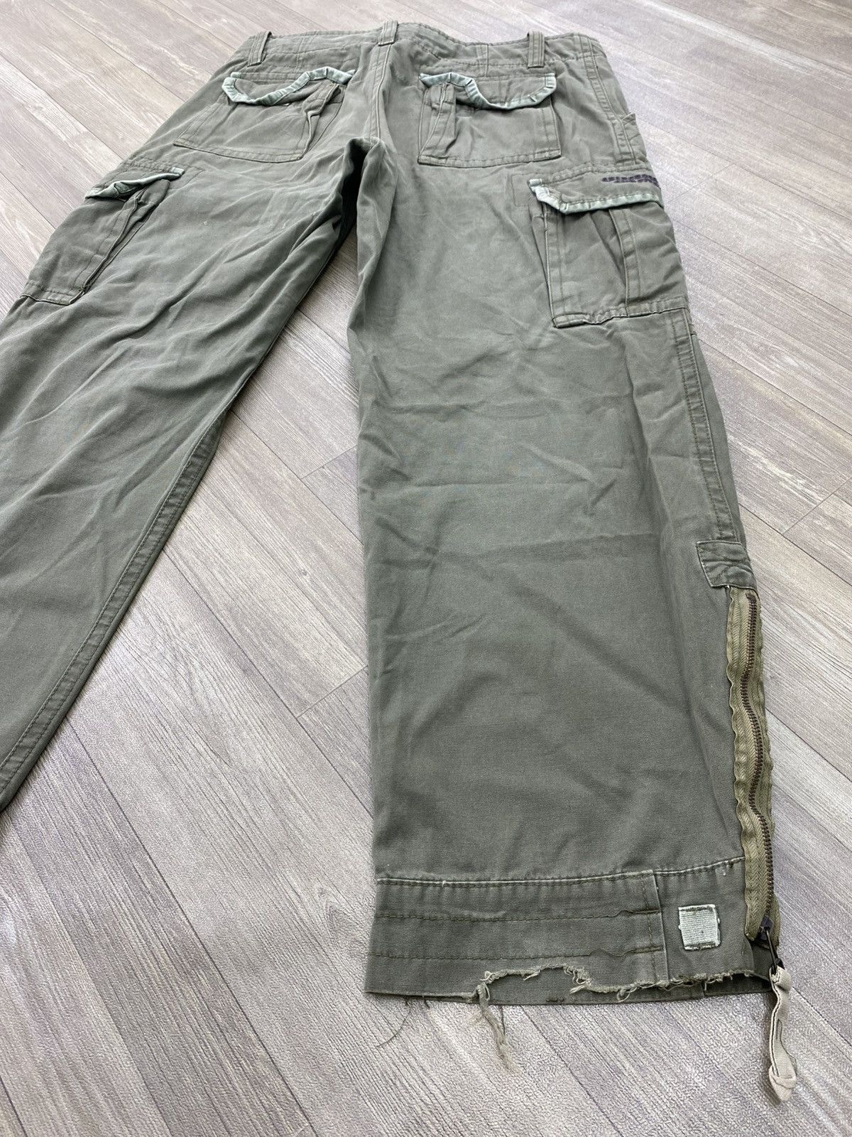 If Six Was Nine Vintage Abercrombie and Fitch 3D Bondage Military Army Cargo Size US 34 / EU 50 - 19 Thumbnail