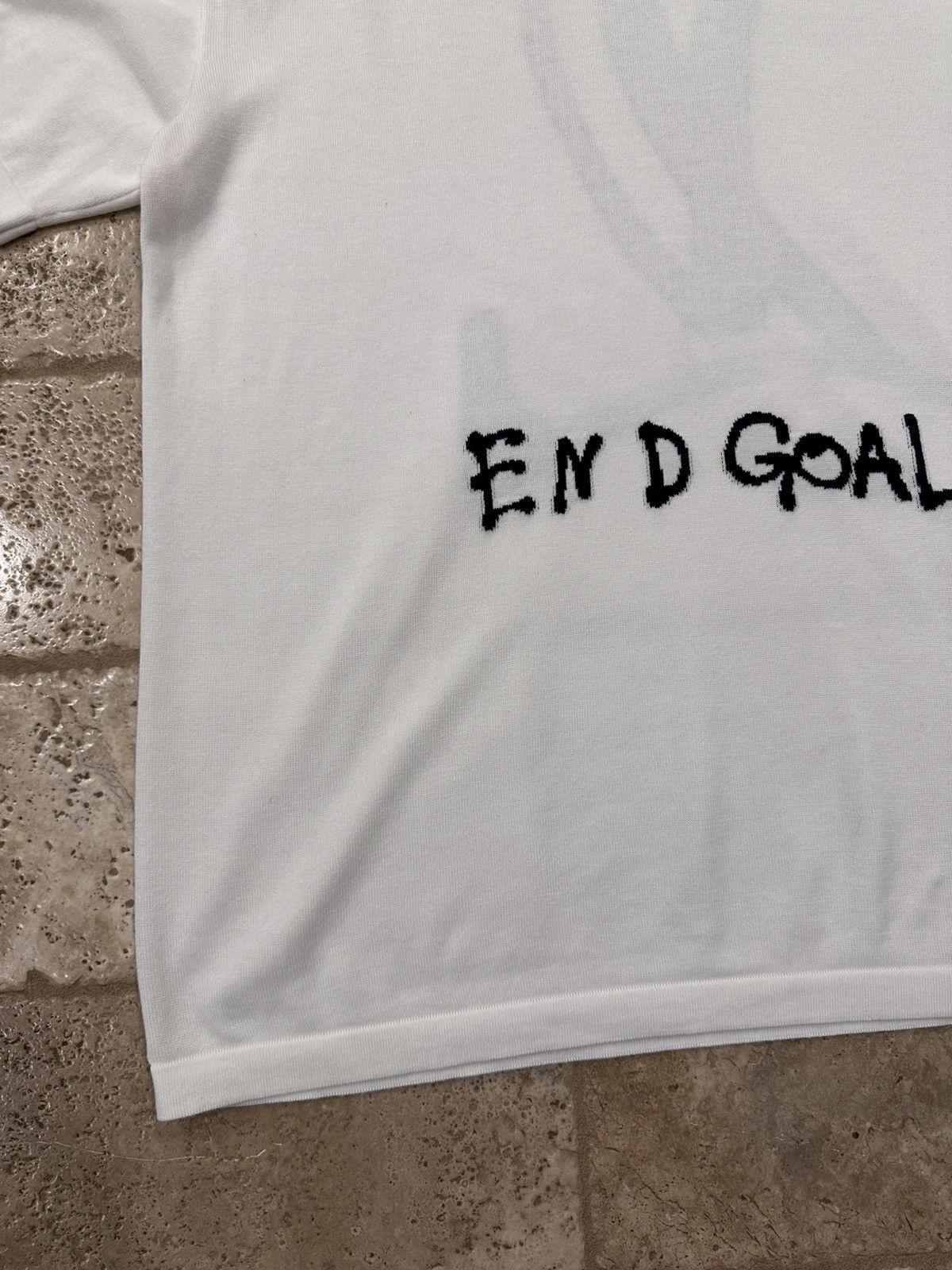 Louis Vuitton Louis Vuitton “End Goal” Intarsia White Sweater Knit T-Shirt Size US XL / EU 56 / 4 - 4 Thumbnail