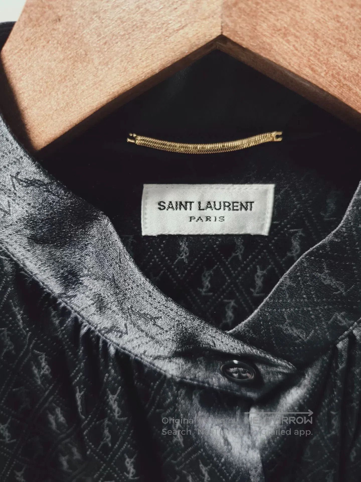 Saint Laurent Paris YSL Saint Laurent Black Silk Blouse. Size M / US 6-8 / IT 42-44 - 3 Thumbnail