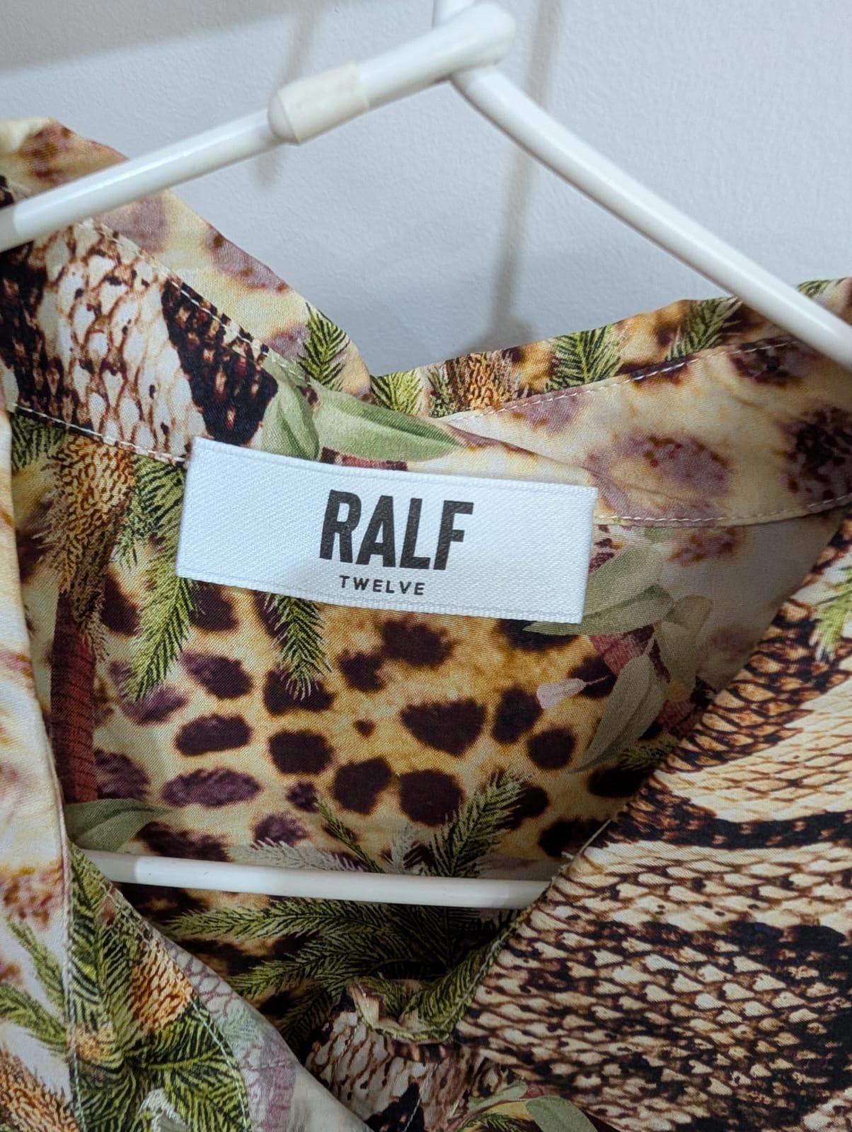 Polo Ralph Lauren Women's Casual Short Sleeve Shirt with Animal and Palm Print Size M / US 6-8 / IT 42-44 - 2 Thumbnail