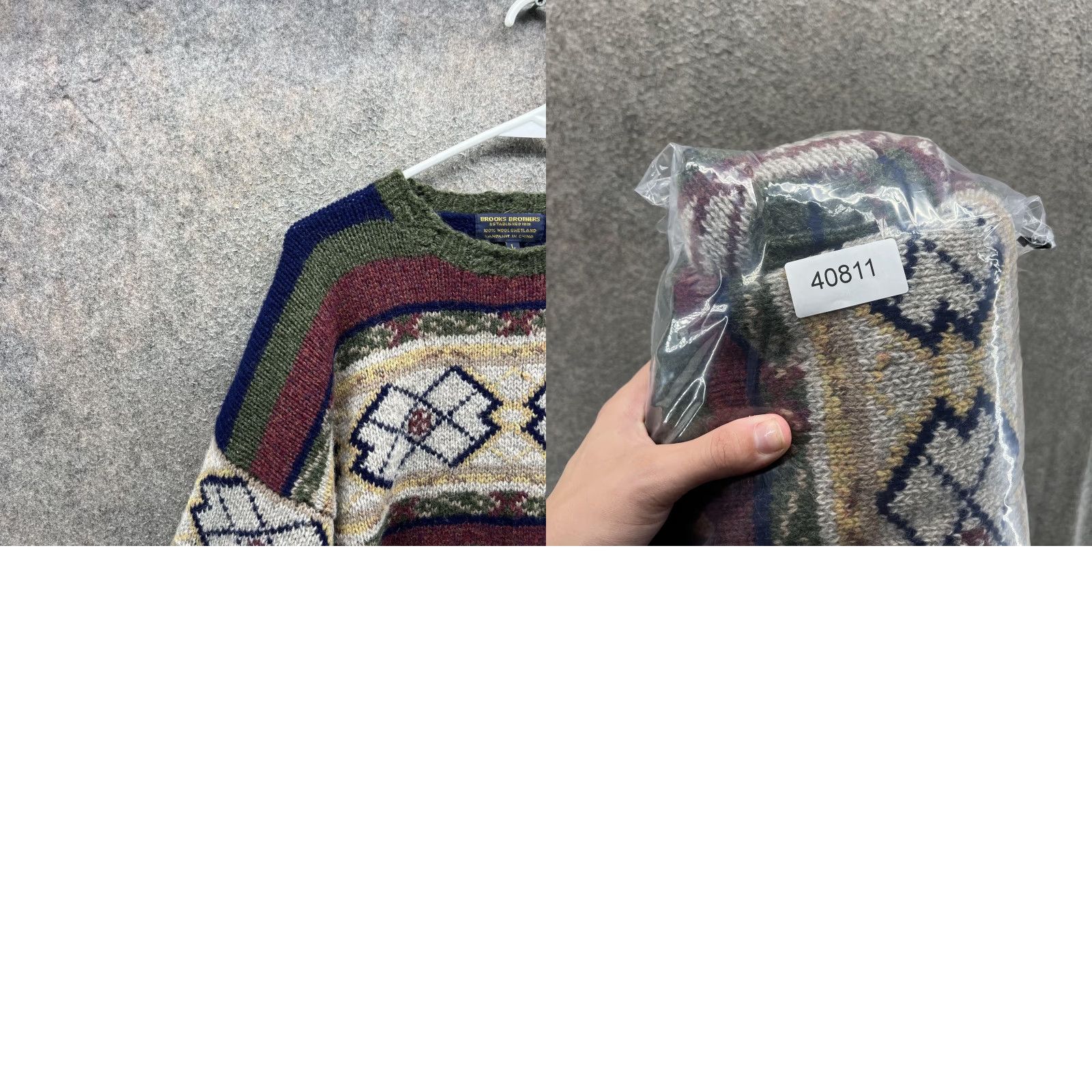 Brooks Brothers Brooks Brothers Sweater Mens Large Multicolor Wool Fair Isle Crewneck Pullover Size US L / EU 52-54 / 3 - 8 Thumbnail