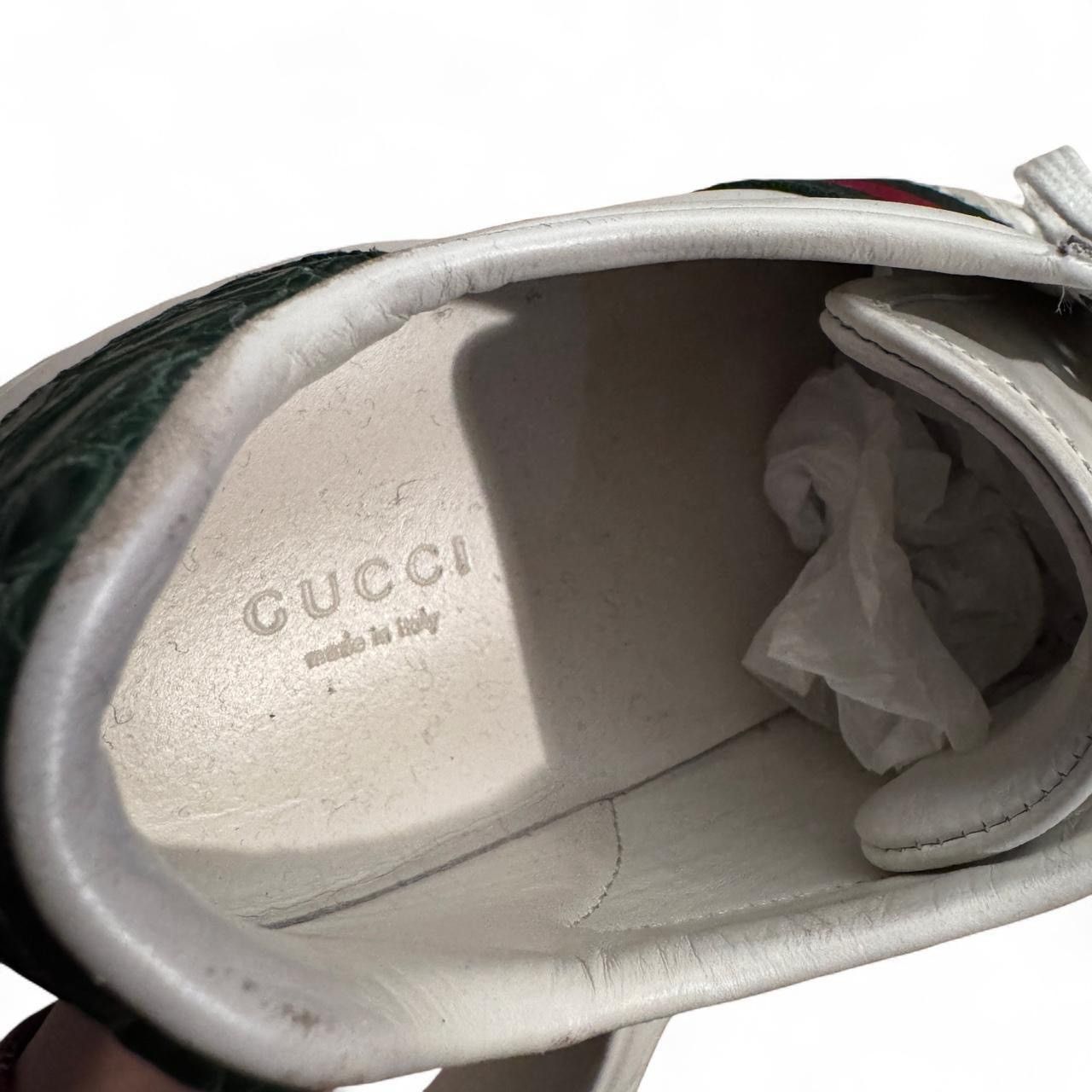 Gucci Gucci Ace ‘Green Crocodile’ sneakers Size US 8 / IT 38 - 4 Thumbnail