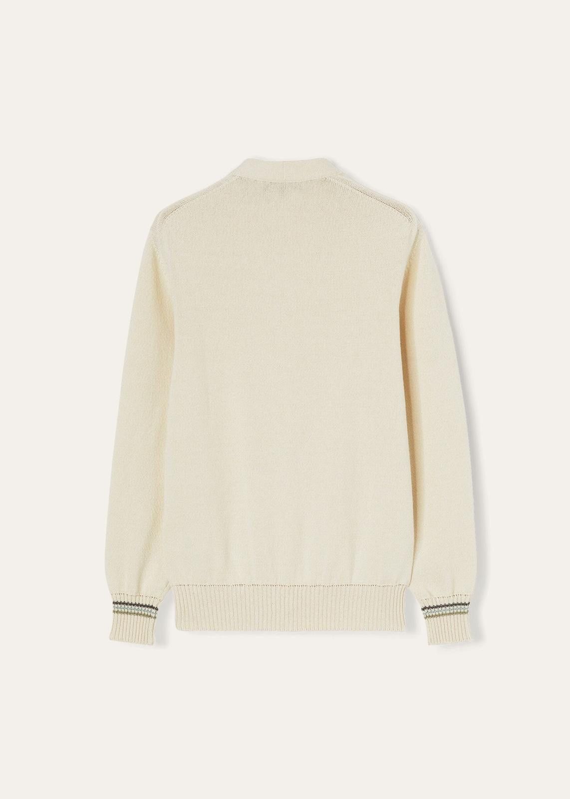 Loro Piana o1srvl11e0125 Cotton Silk Cardigan in Ivory Size M / US 6-8 / IT 42-44 - 2 Thumbnail