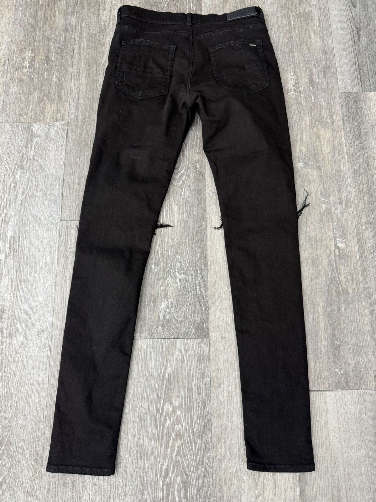 Amiri black on black patch amiri jeans Size US 32 / EU 48 - 2 Thumbnail