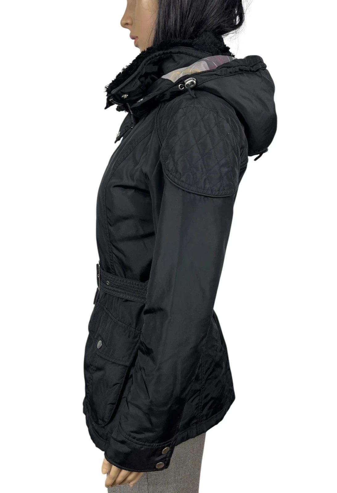 Barbour Barbour International Outlaw Jacket Belted Hooded UK8 US4 Size S / US 4 / IT 40 - 5 Thumbnail