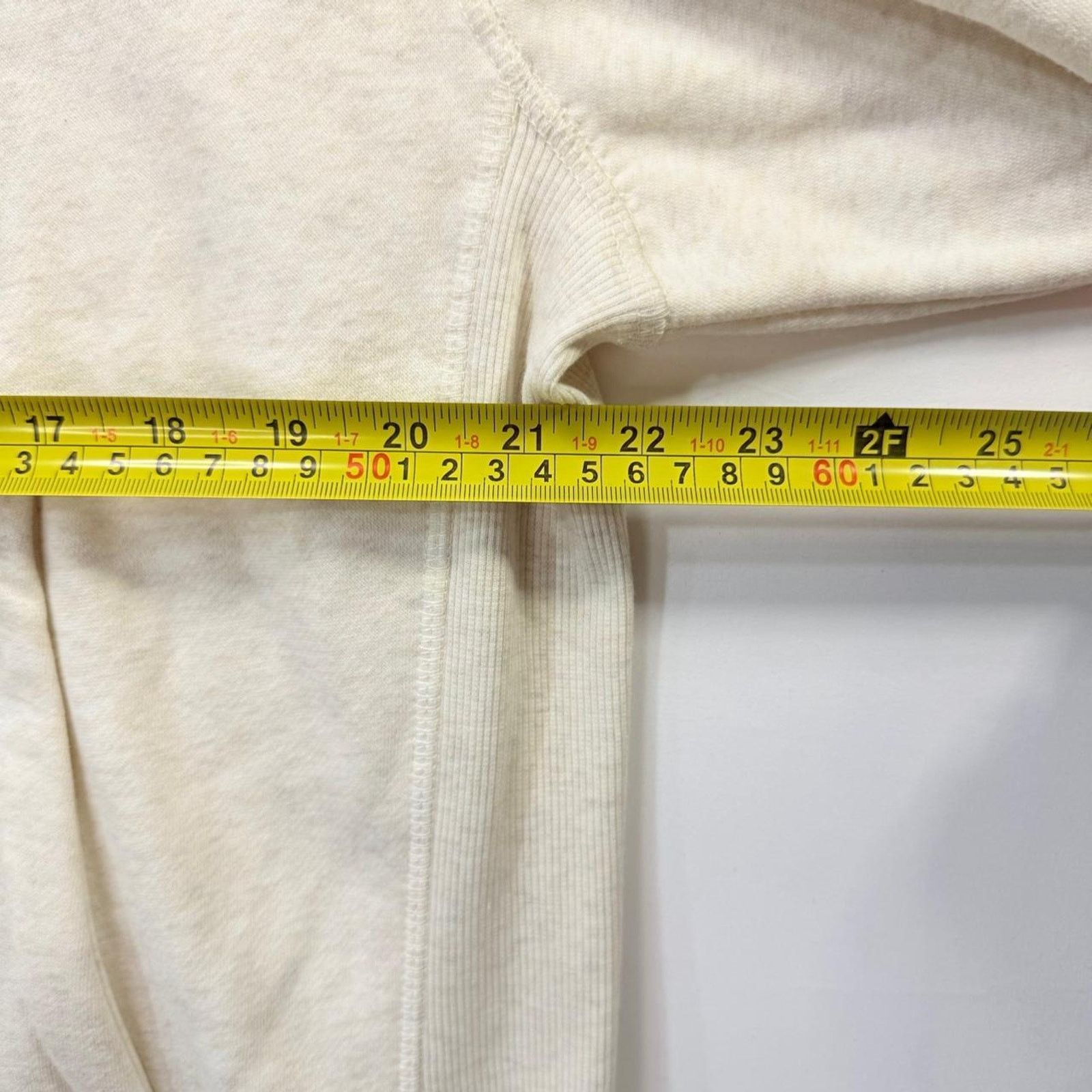 & Other Stories NWT All in motion Cream and white cotton hoodie Size US XL / EU 56 / 4 - 3 Thumbnail