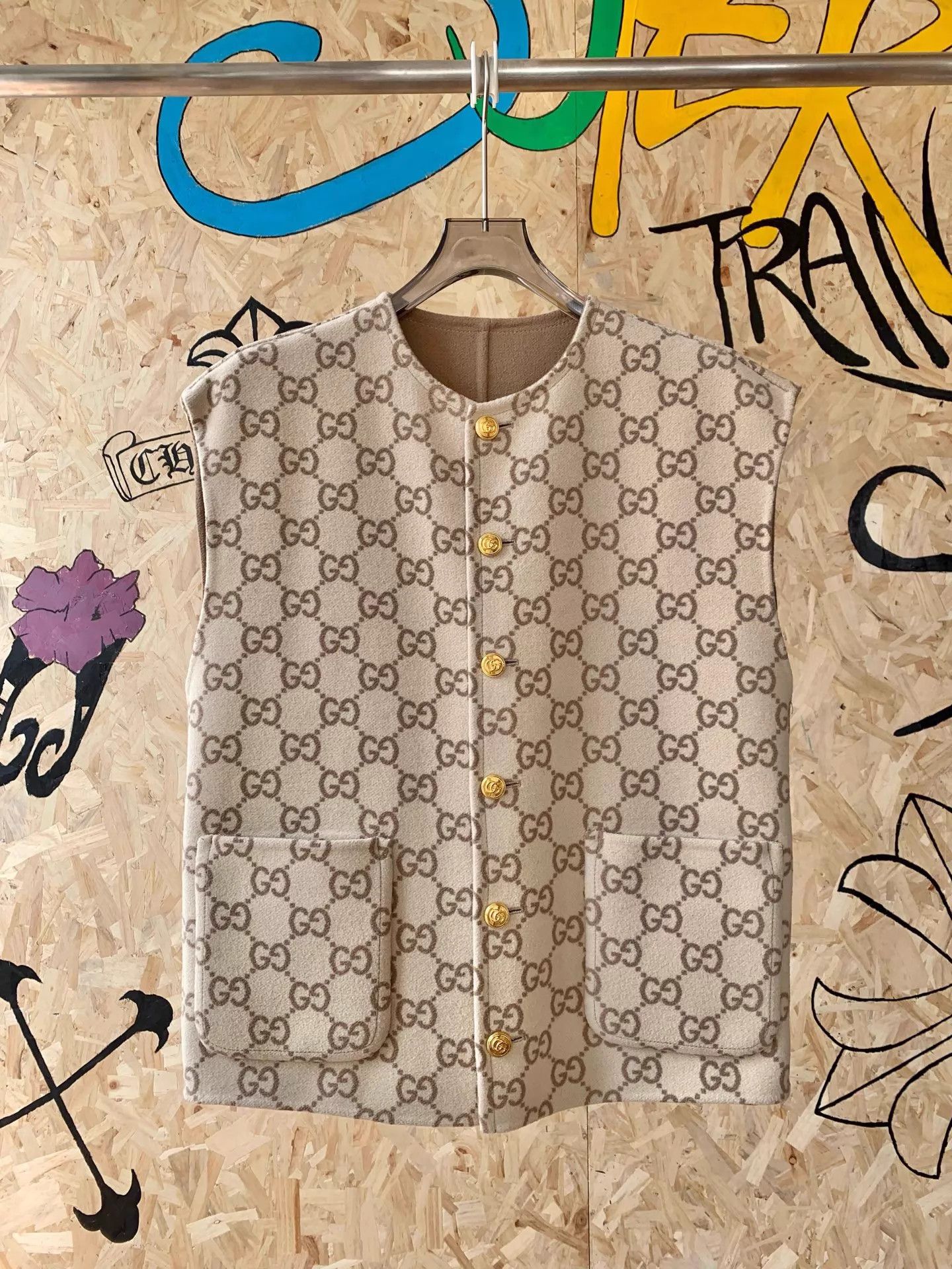 Gucci Gucci double-faced wool vest size 40 Size S / US 4 / IT 40 - 1 Thumbnail