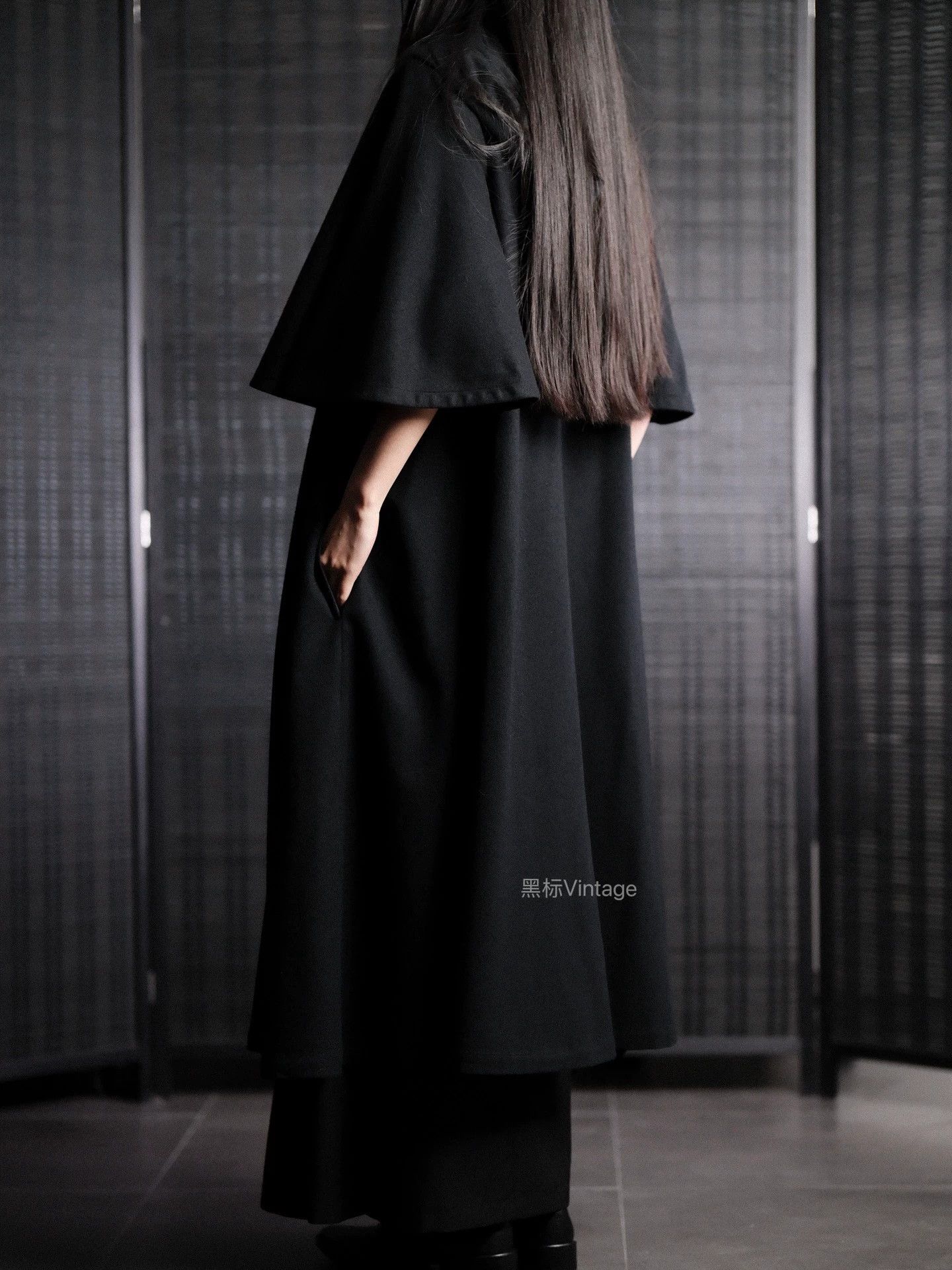 Yohji Yamamoto Yohji Yamamoto 98ss Archive Cape-Sleeve Coat Women's Size ONE SIZE - 4 Thumbnail
