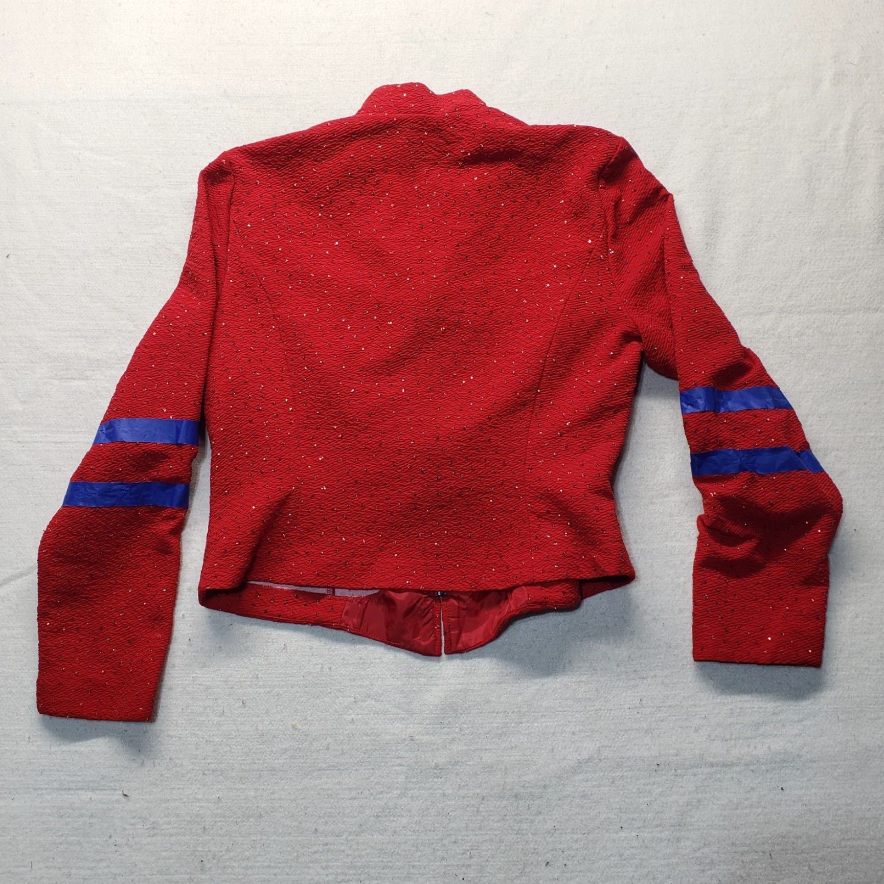 Melissa M.H.M. Melissa Harper Jacket Red Adult Women M Medium Embellished Long Sleeve Womens Top Gift 90s Concert? Size M / US 6-8 / IT 42-44 - 8 Thumbnail