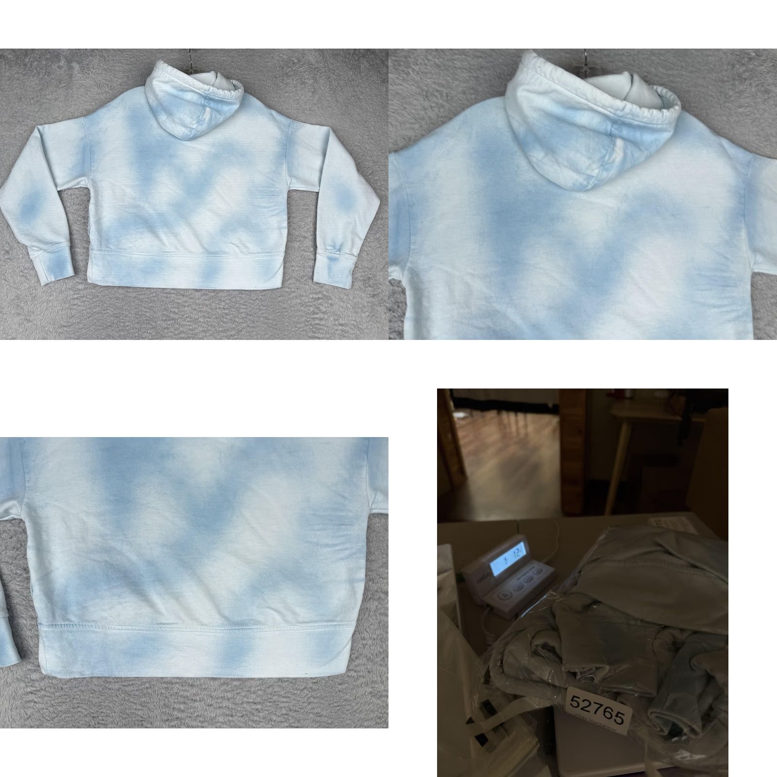 The North Face VINTAGE The North Face Hoodie Womens XS Blue Tie Dye Cropped Pullover Sweatshirt Size XS / US 0-2 / IT 36-38 - 9 Thumbnail