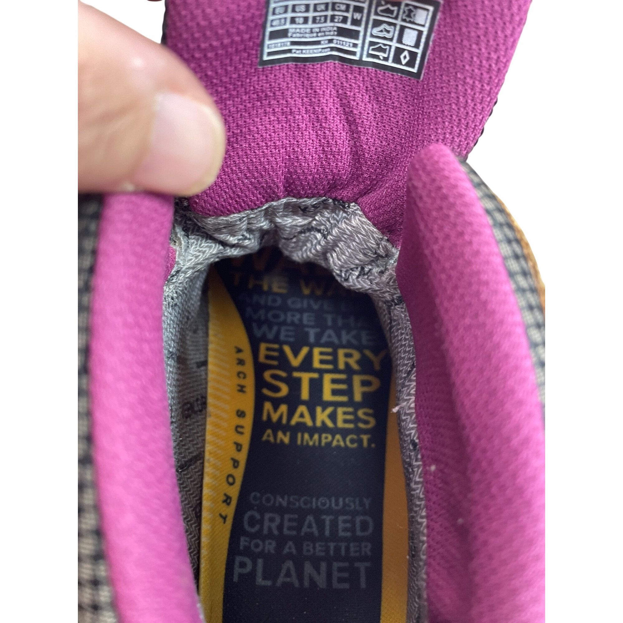 KEEN Keen Dry Womans Brown Pink Suede Waterproof Hike Boots Sz 10 Size US 10 / IT 40 - 7 Thumbnail