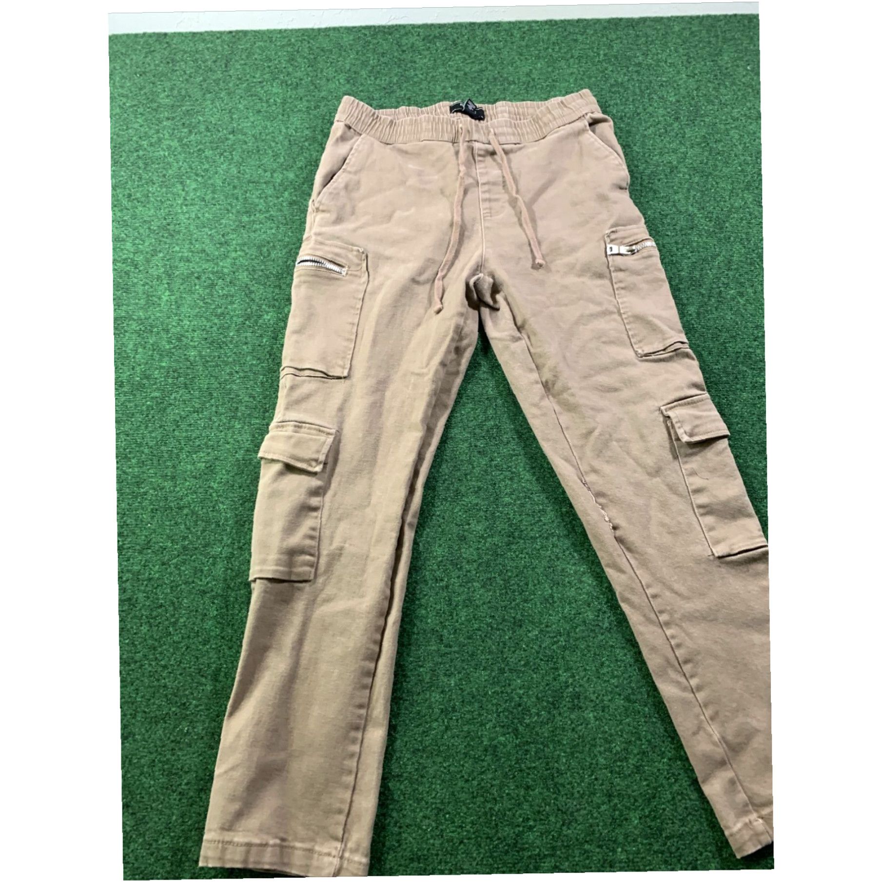Forever 21 Forever 21 Cargo Pants Denim Pull On Denim Drawstring Size L Size US 33 - 2 Thumbnail