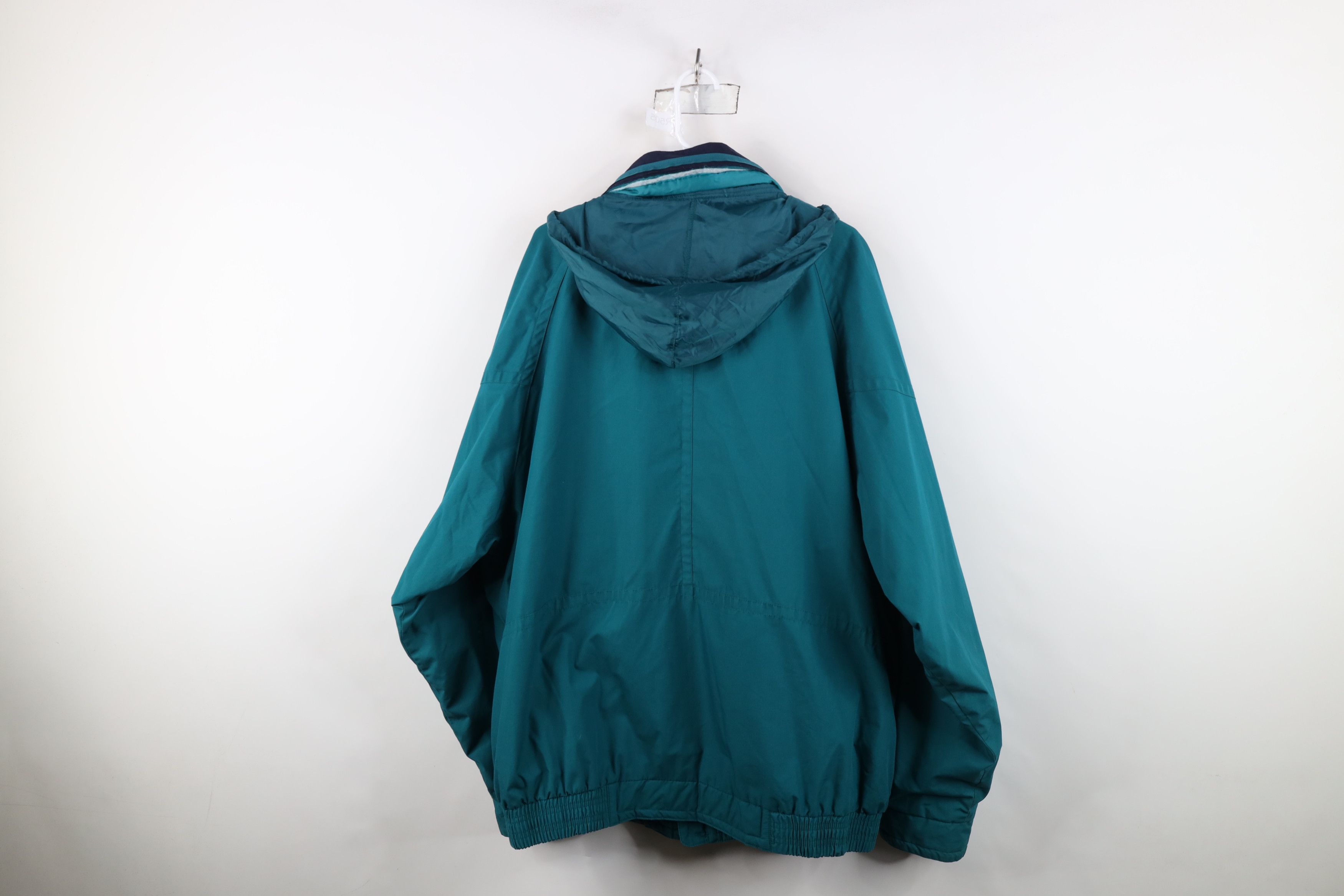 Vintage Vintage 90s Streetwear Lined Hooded Windbreaker Rain Jacket Size US XL / EU 56 / 4 - 13 Thumbnail