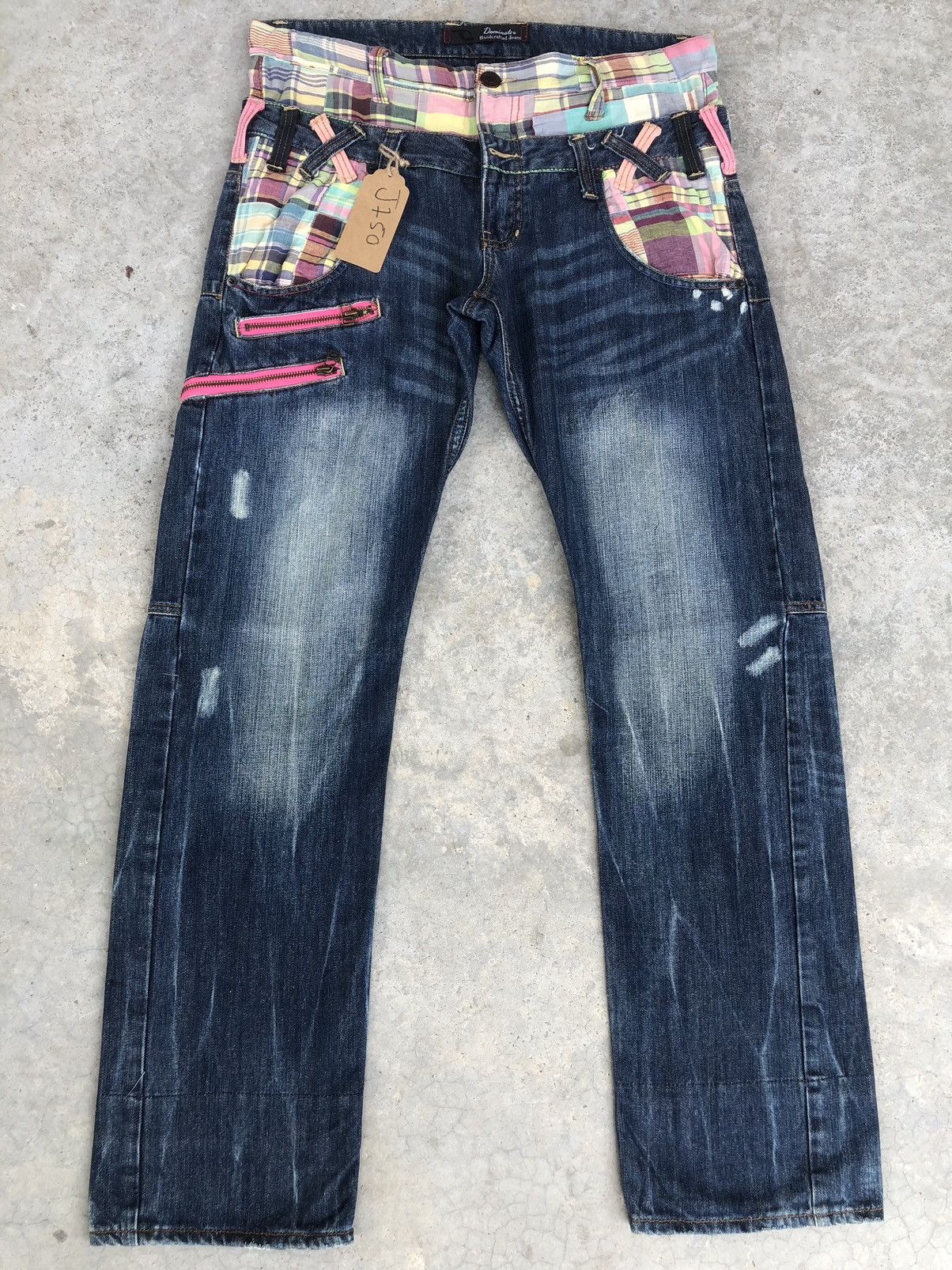 Japanese Brand Japanese Dominate Handcrafted Double Waist Distressed Jeans Size US 34 / EU 50 - 1 Thumbnail