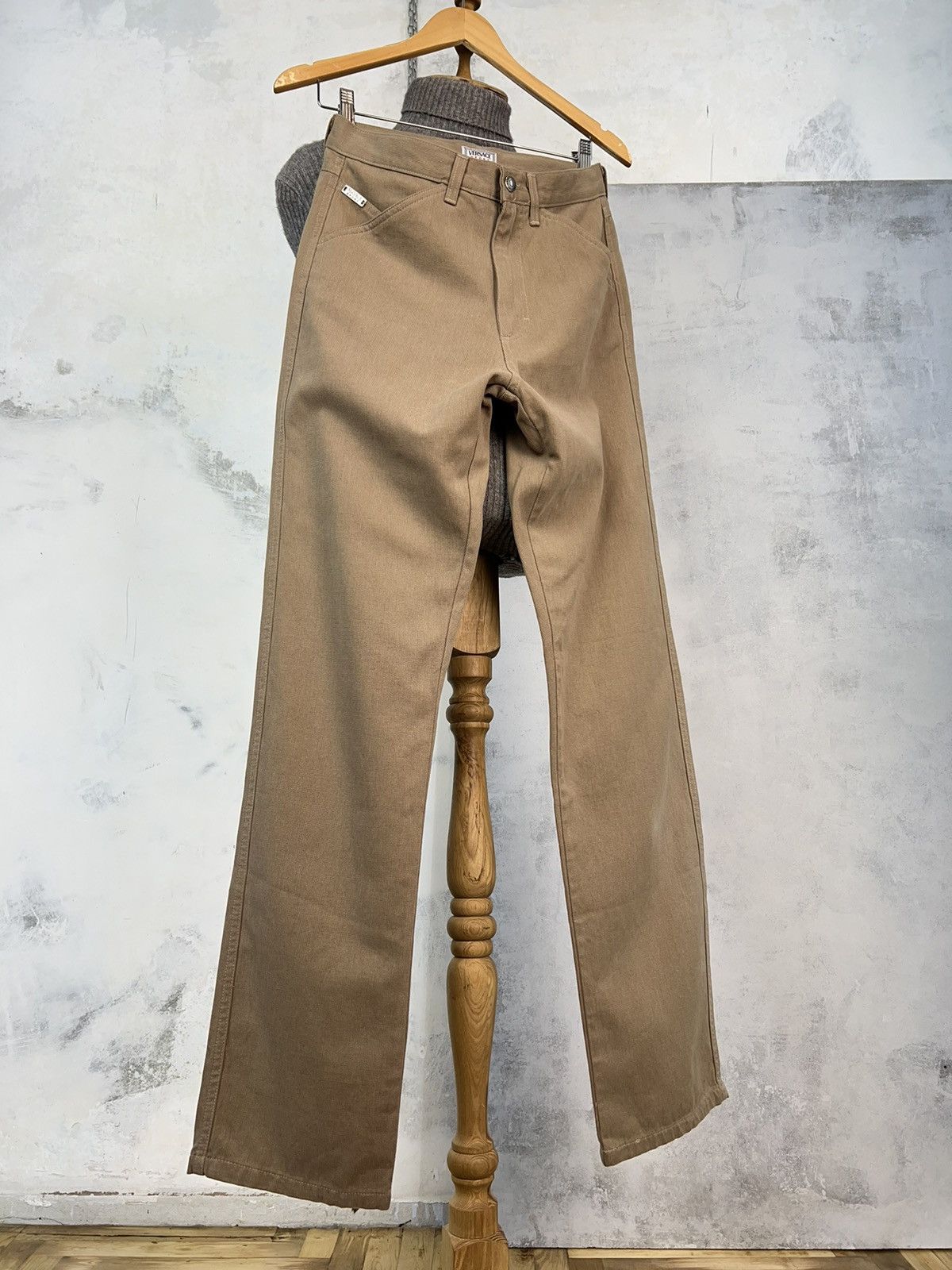 Versace Jeans Couture Vintage Versace Cream Beige Pants Size 30 Size US 30 / EU 46 - 4 Thumbnail