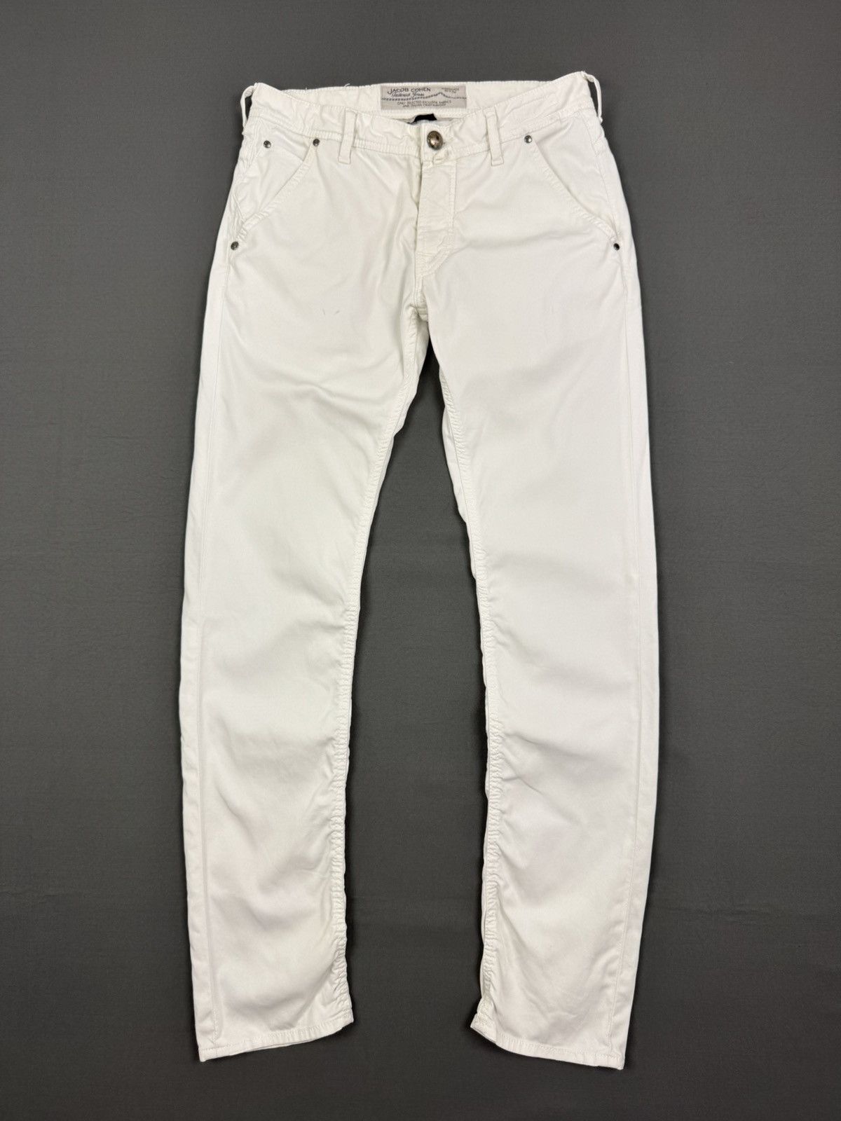 Jacob Cohen Jacob Cohen Style 613 White Comf Pants Made in Italy Size US 32 / EU 48 - 3 Thumbnail
