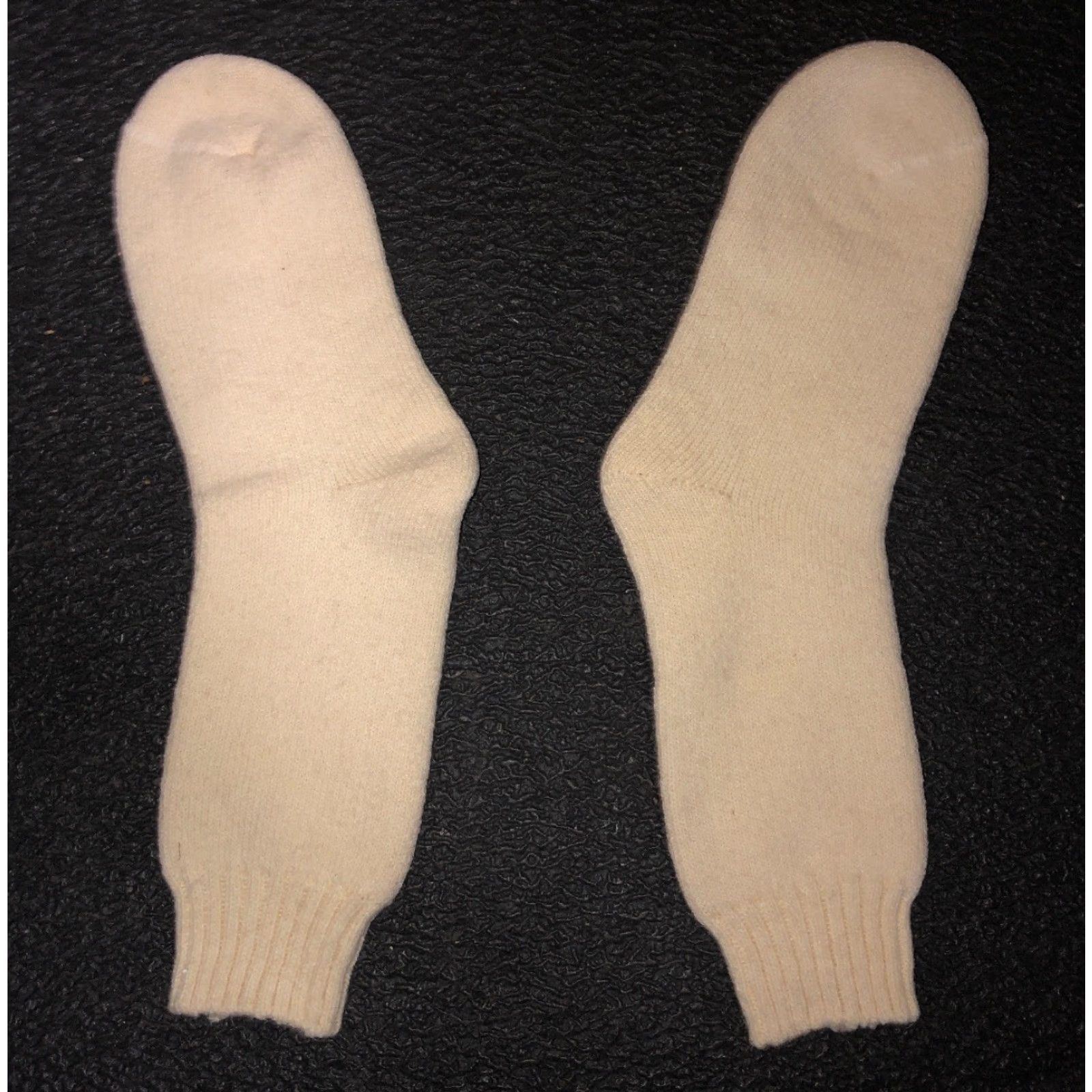 Vintage VINTAGE Aspen Rippn Socks Unisex Winter Beige L Mens/Womens? Size ONE SIZE - 3 Thumbnail