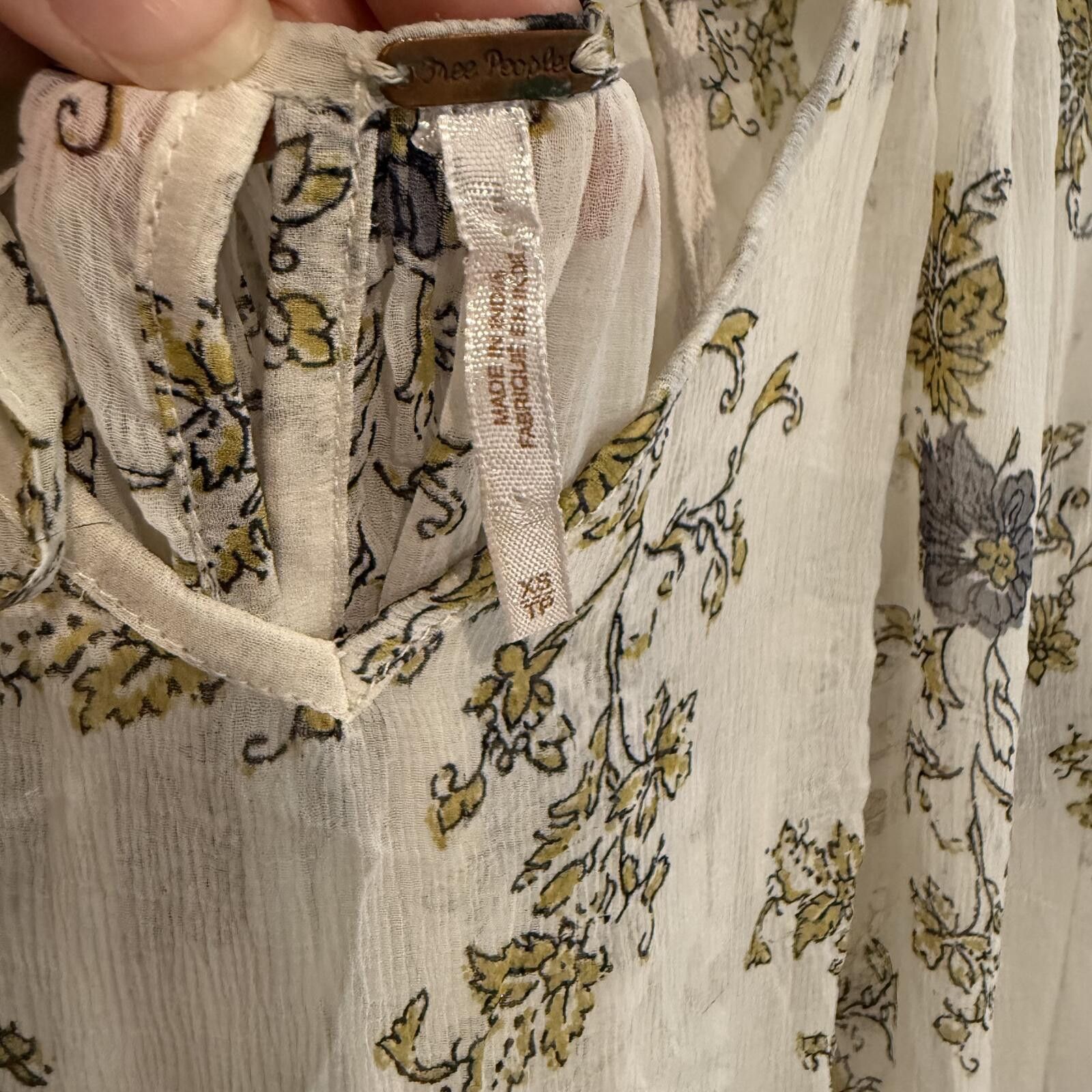 Free People Free People Sheer Sunsetter Flora Ruffle Dress-XS Size XS / US 0-2 / IT 36-38 - 3 Thumbnail