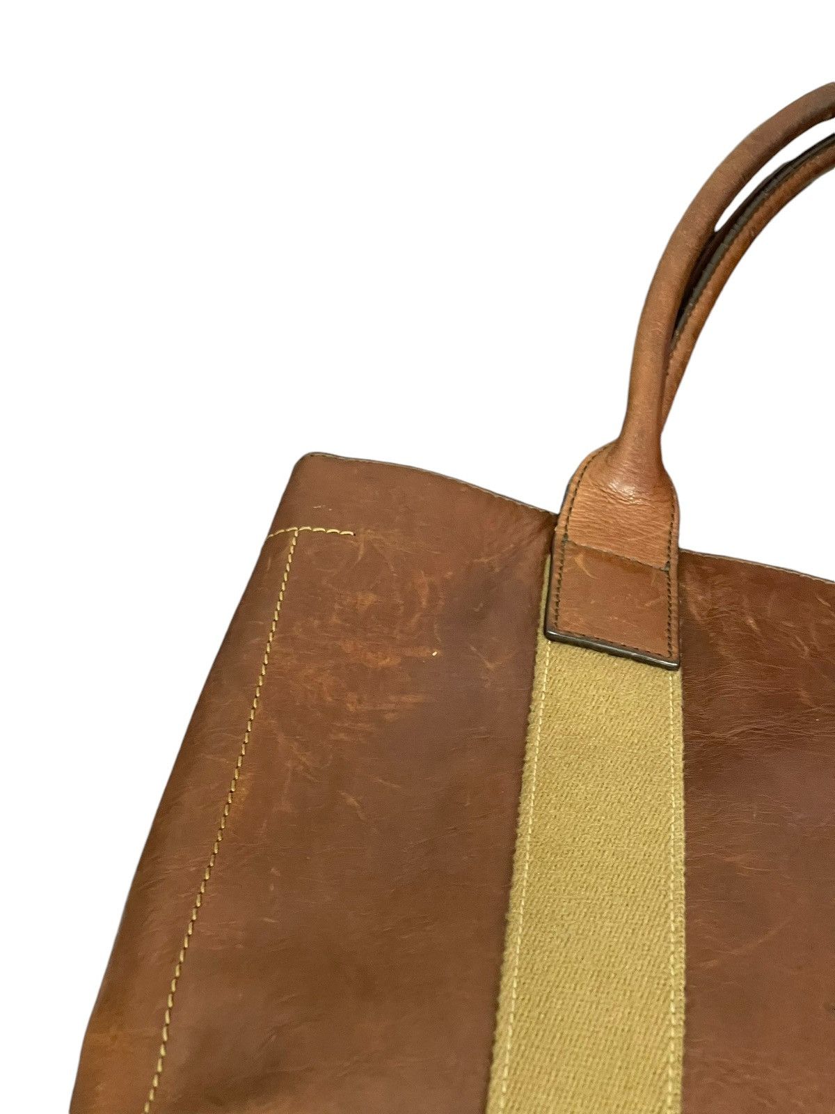 Japanese Brand Full Leather Patina Sazaby Japan Tote Shoulder Bag 1🟩1 Size ONE SIZE - 12 Thumbnail