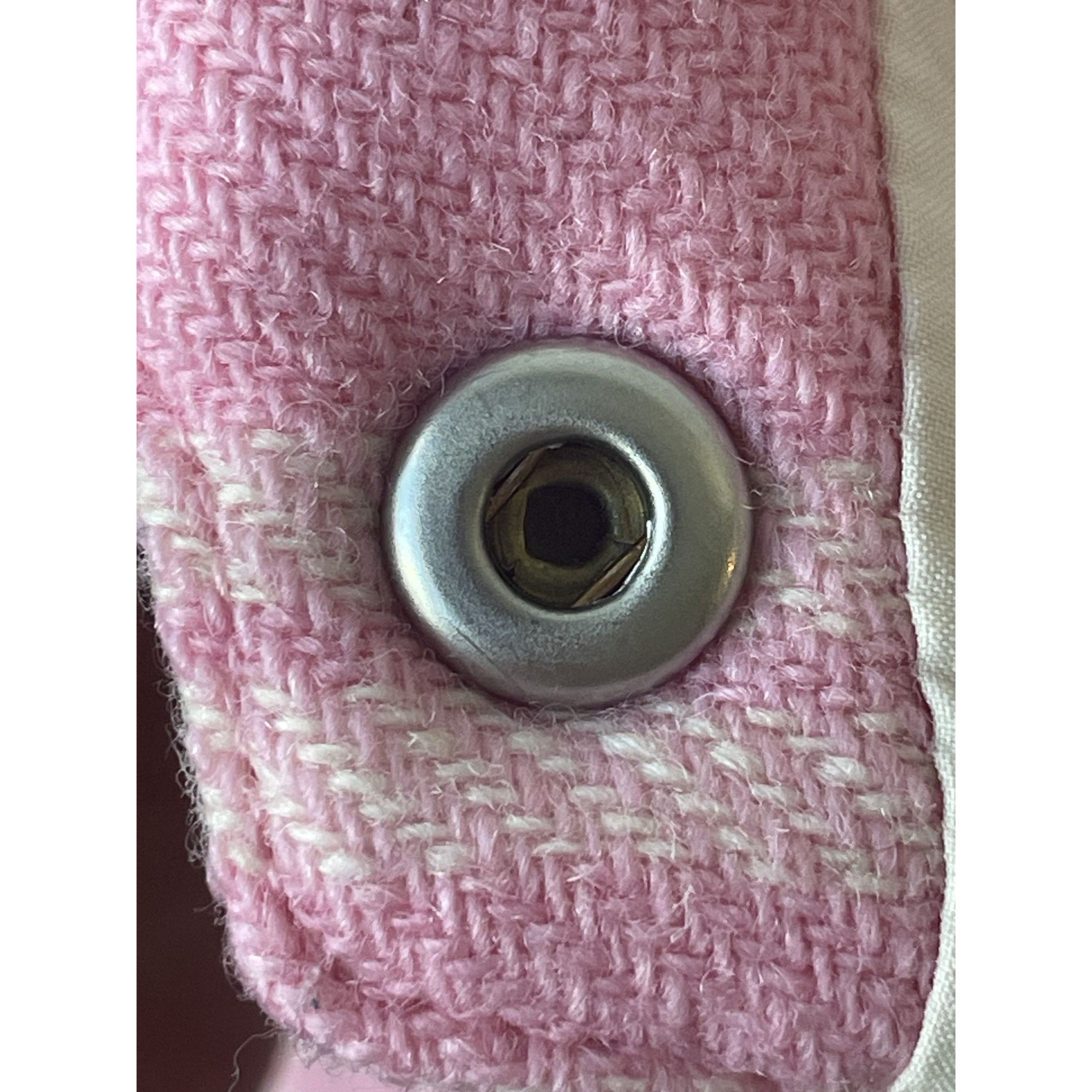 Miu Miu Miu Miu Pink & White Plaid Wool Button-Up Shirt Jacket Women Size XS / US 0-2 / IT 36-38 - 8 Thumbnail