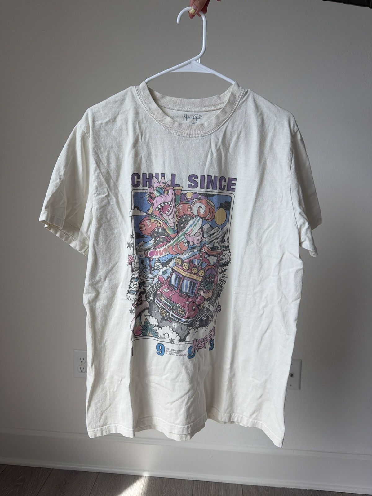Brandy Melville Brandy Melville cream white chill since vintage tee Size ONE SIZE - 1 Thumbnail