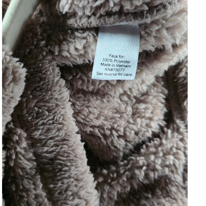 Other So Brand Taupe Faux Fur Half Zip Pullover Sweater Size XL Size XL / US 12-14 / IT 48-50 - 6 Thumbnail