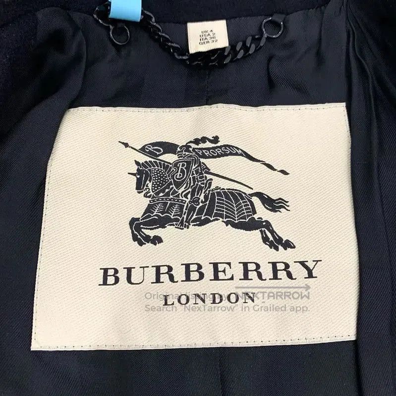 Burberry Burberry Women's Black Cotton Trench Coat. Size XS / US 0-2 / IT 36-38 - 5 Thumbnail