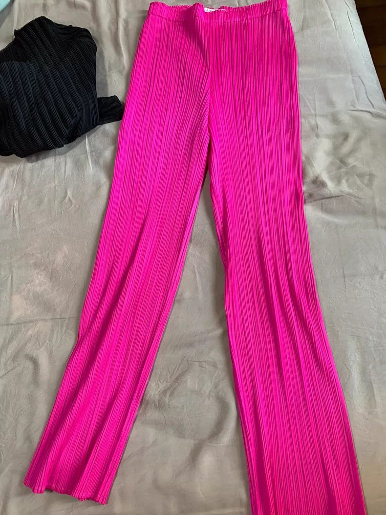 Issey Miyake Issey Miyake size:1 Rose-red pleated pants Size 42" / US 20 - 1 Thumbnail