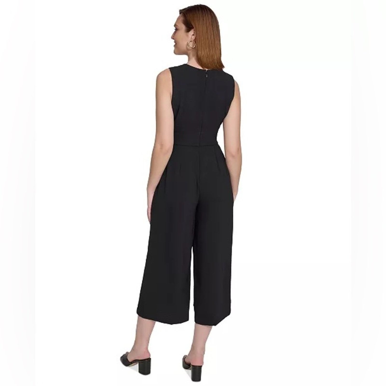 Calvin Klein Calvin Klein V-neck Jumpsuit in Black 22W Size 40" / US 18 - 3 Thumbnail