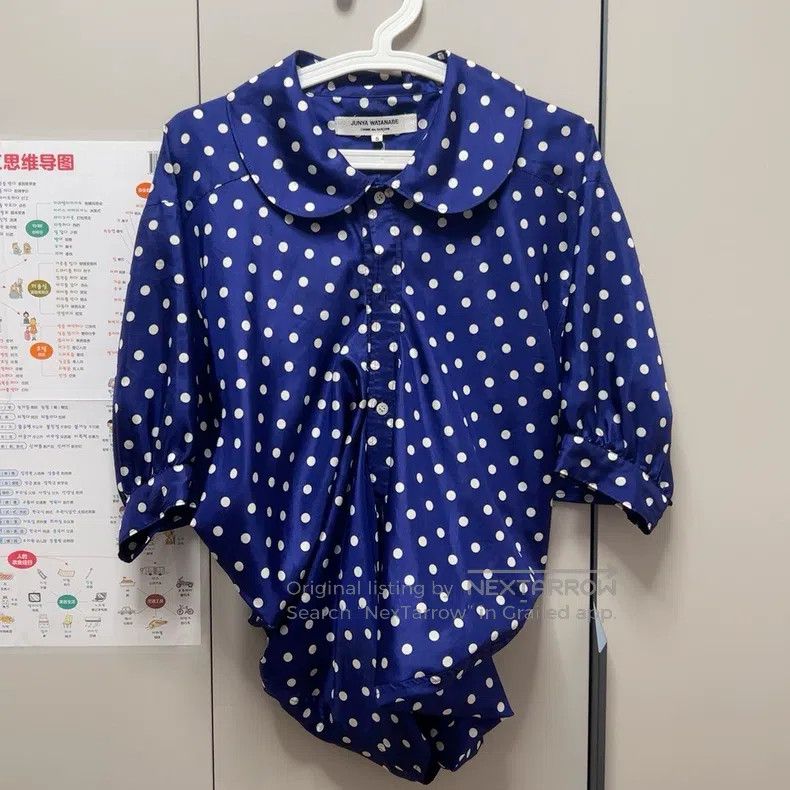 Junya Watanabe Junya Watanabe Polka Dot Doll Shirt Size S / US 4 / IT 40 - 1 Thumbnail