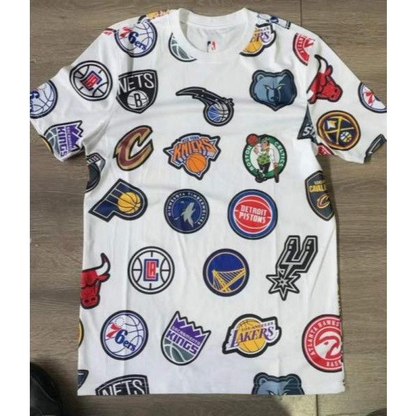 Other Men's Basketball Sports Multiple Teams Logo Jerseys White Si Size US L / EU 52-54 / 3 - 1 Thumbnail