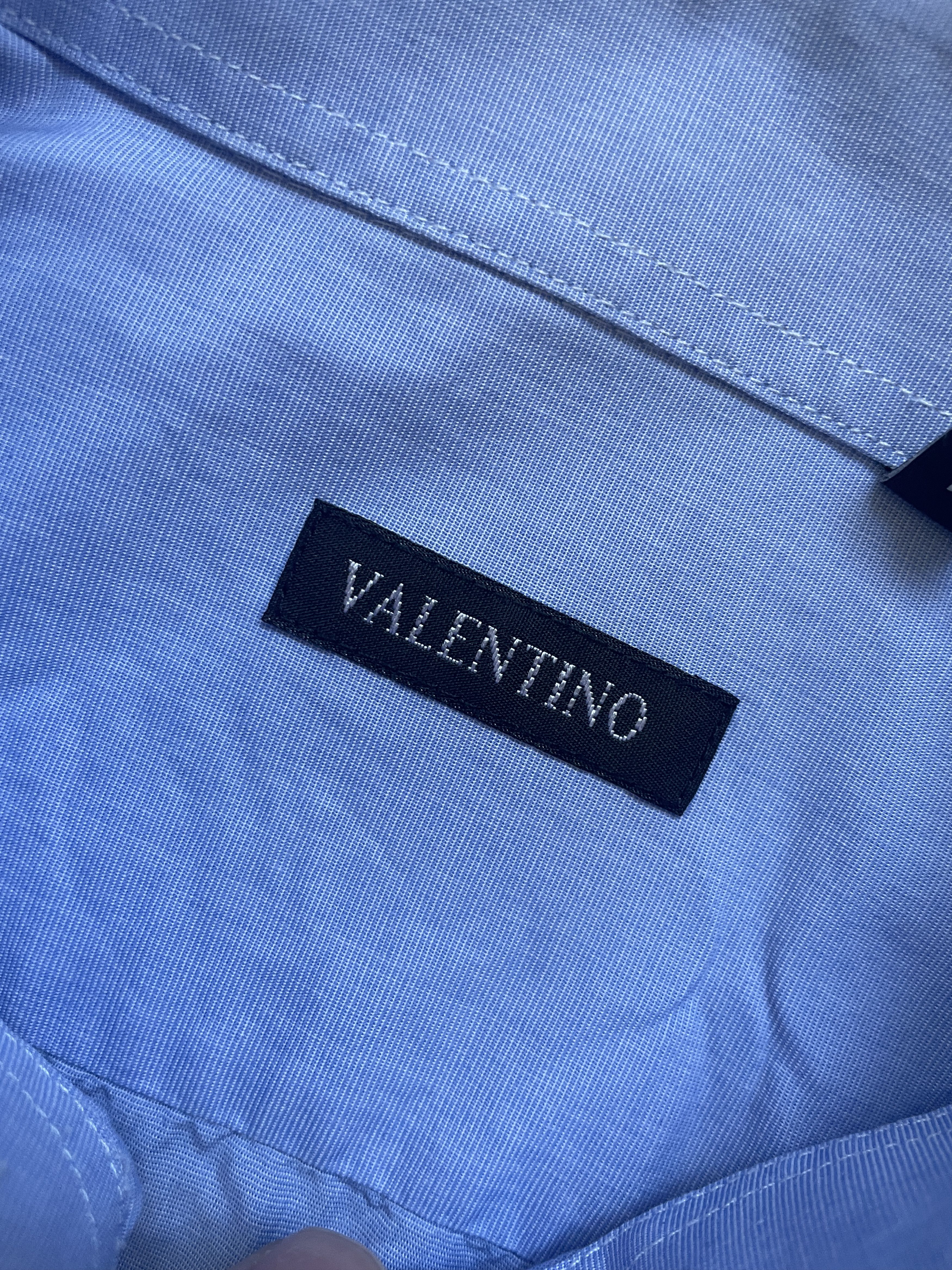 Valentino VALENTINO GARAVANI LIGHT BLUE SHIRT Size US XL / EU 56 / 4 - 4 Thumbnail