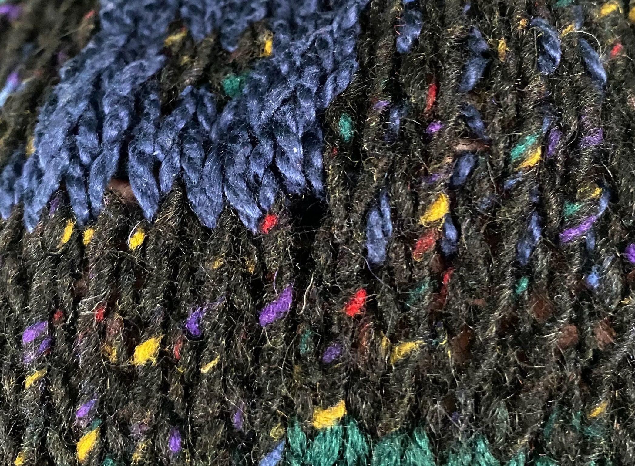 Vintage 90’s Stone Circle 100% Wool Handknit Sweater Medium Size M / US 6-8 / IT 42-44 - 8 Thumbnail