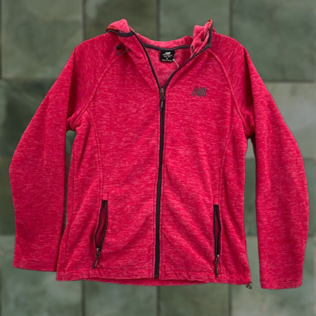 New Balance New Balance Hoodie Womens Medium Pockets Drawstring Full Zip Size M / US 6-8 / IT 42-44 - 1 Thumbnail