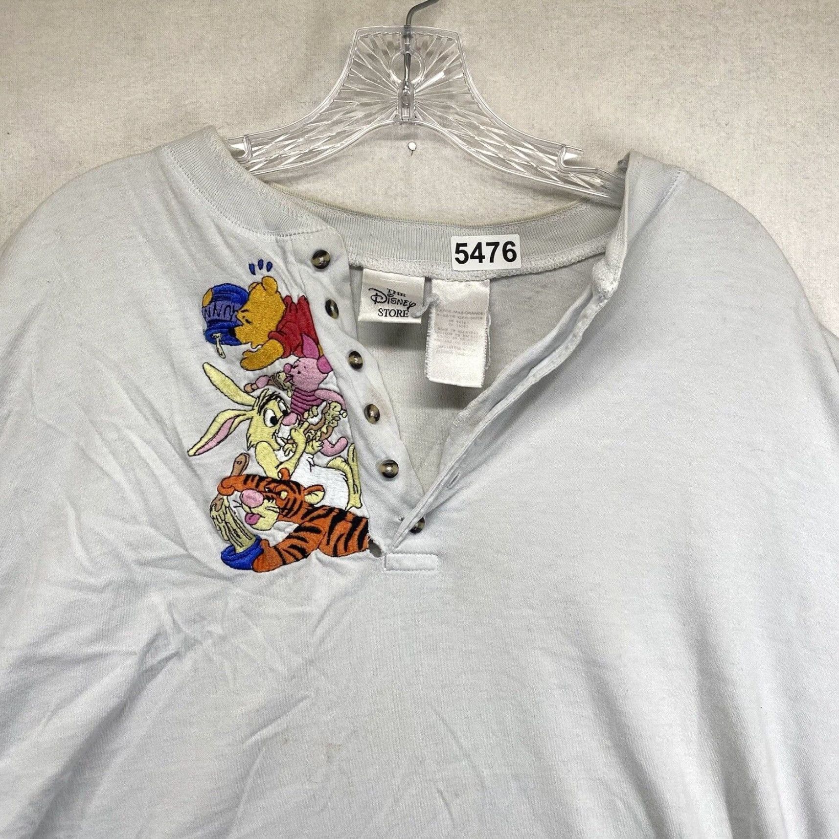 Disney VINTAGE Disney Winnie the Pooh Tigger T-Shirt Men's Large Cotton Jersey 90s Casual Size US L / EU 52-54 / 3 - 4 Thumbnail