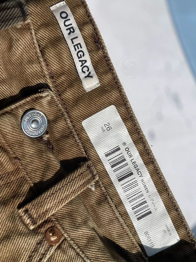 Our Legacy Our Legacy Light brown maroon straight jeans Size US 26 / EU 42 - 5 Thumbnail