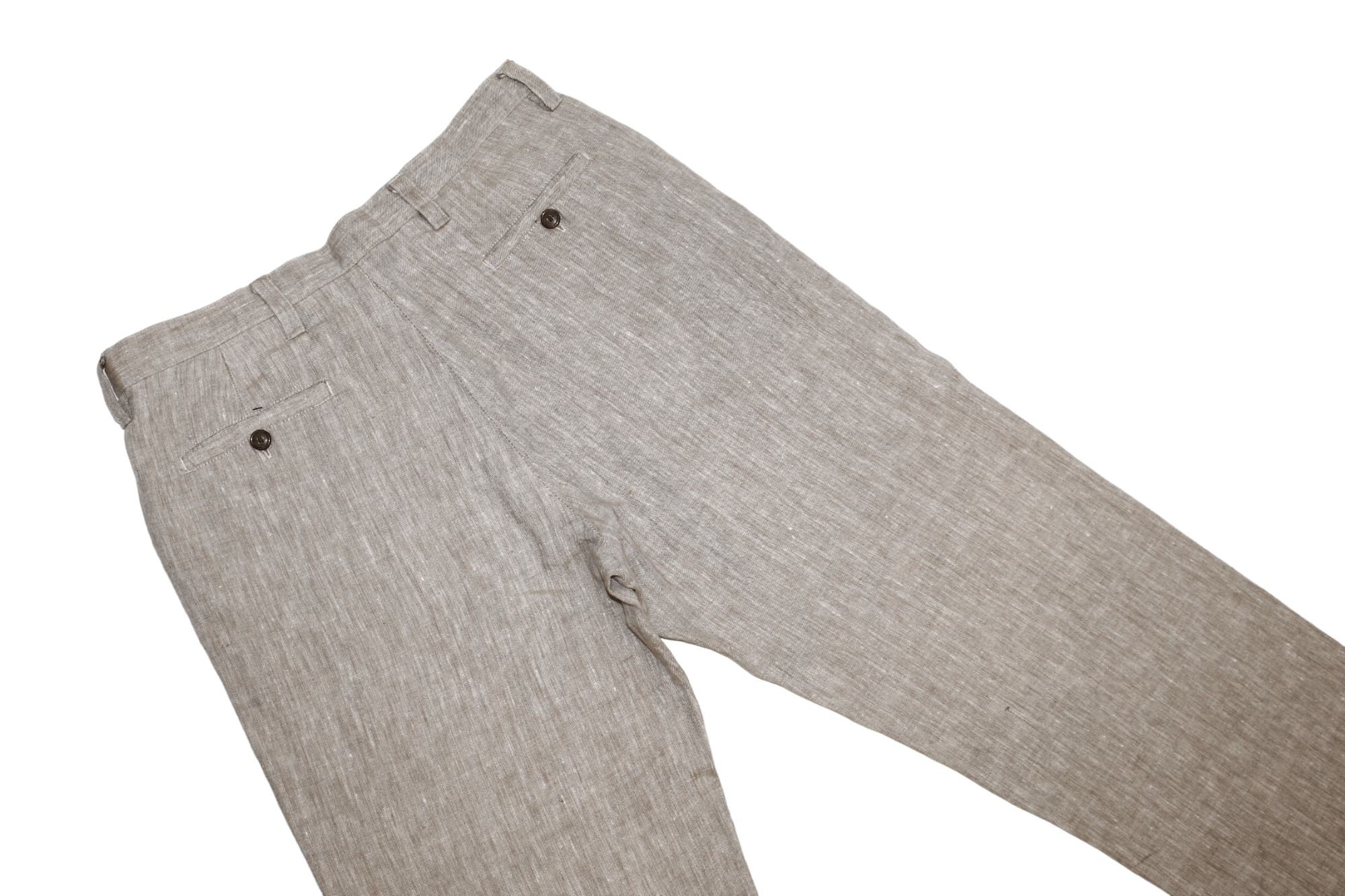 Adolfo Dominguez Adolfo Dominguez Raw Linen Straight Leg Chino Pants Size US 32 / EU 48 - 11 Thumbnail