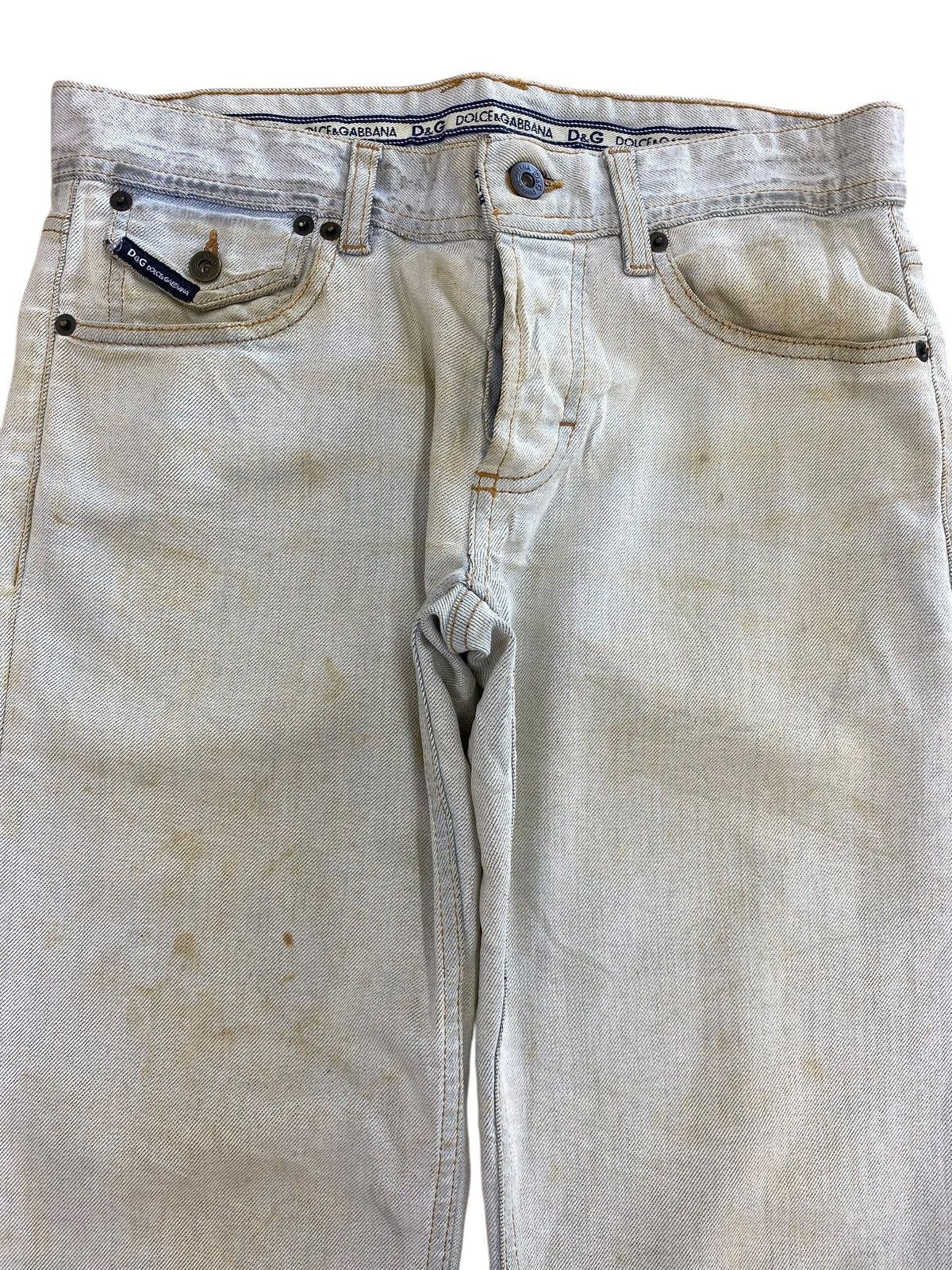 Dolce & Gabbana D&G Rusty Acid Blue Wash Style Cut Off Jeans Size US 30 / EU 46 - 2 Thumbnail
