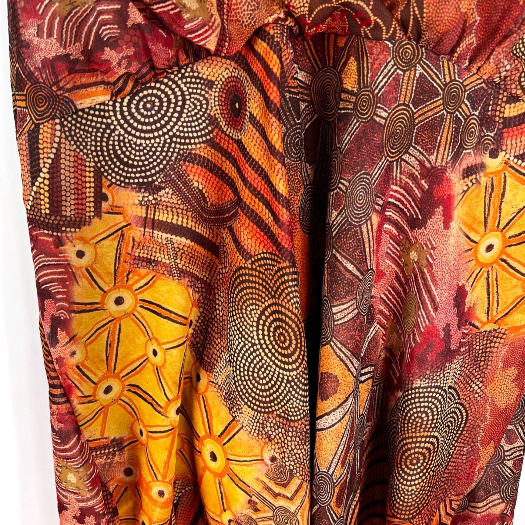 Vintage VINTAGE Ashley Stewart Womens Top Shirt? Tube Top? Floral Print Brown Size 22/24 Purple 1990s Casual Mens? Ladies? Wait. Size 3XL / US 20-22 - 3 Thumbnail