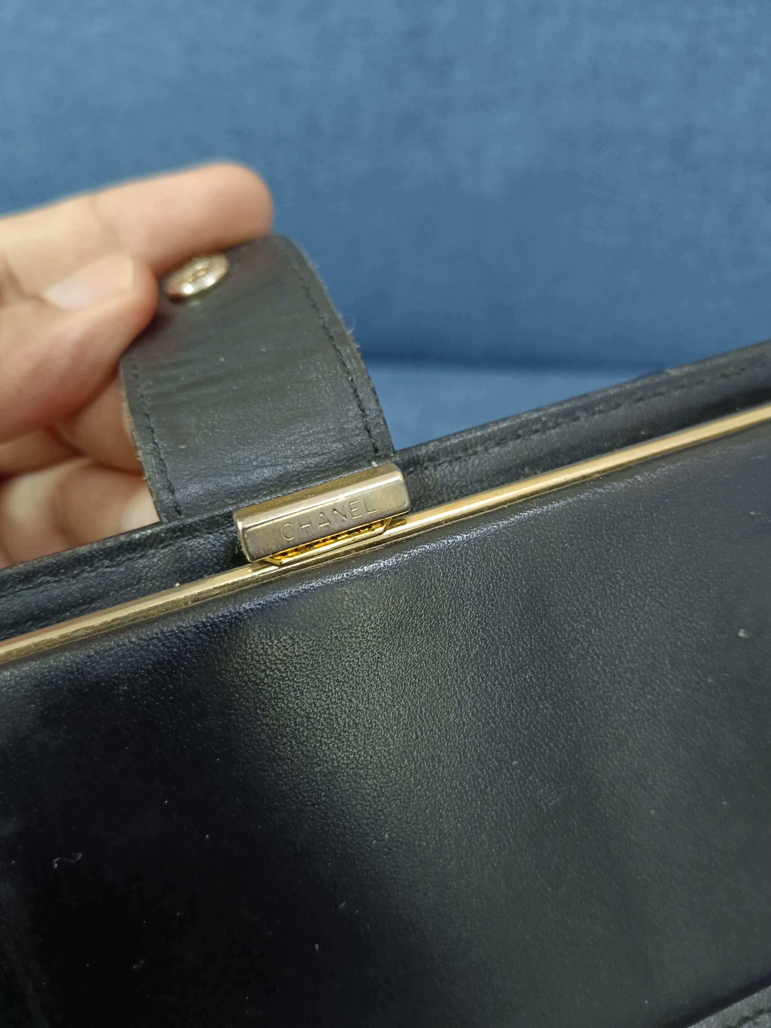 Chanel VINTAGE 90s CHANEL CC CAVIER LEATHER WALLET Size ONE SIZE - 7 Thumbnail