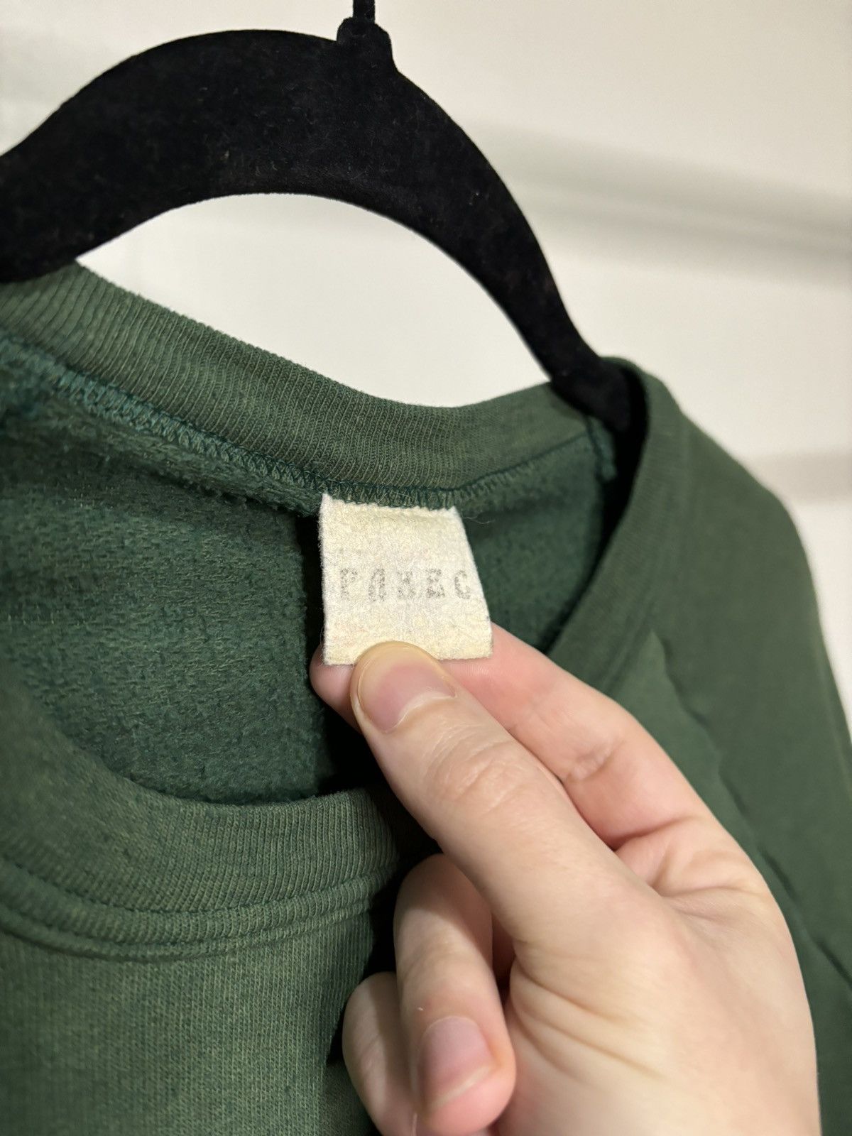 Vintage Vintage 1960s Green Boxy Sweatshirt Size US S / EU 44-46 / 1 - 5 Thumbnail