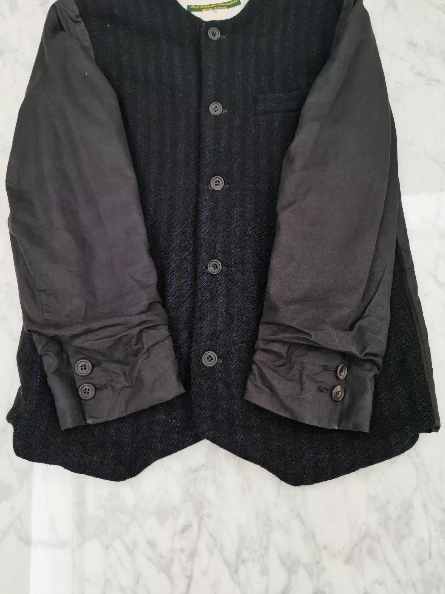 Paul Harnden Shoemakers Paul Harnden Collarless Color Blocked XS Jacket (Hidden) Size US XS / EU 42 / 0 - 6 Thumbnail