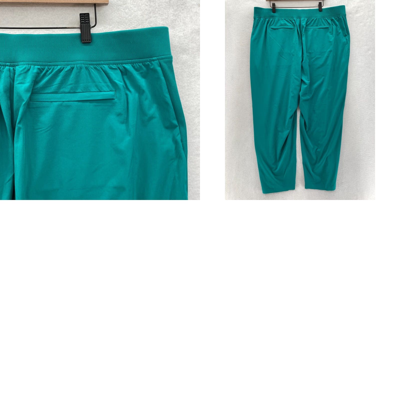 Athleta Athleta Brooklyn Ankle Pants Women's 20 Green Stretch Pull On Taper Preppy Yoga Pants Size 28" / US 6 / IT 42 - 9 Thumbnail