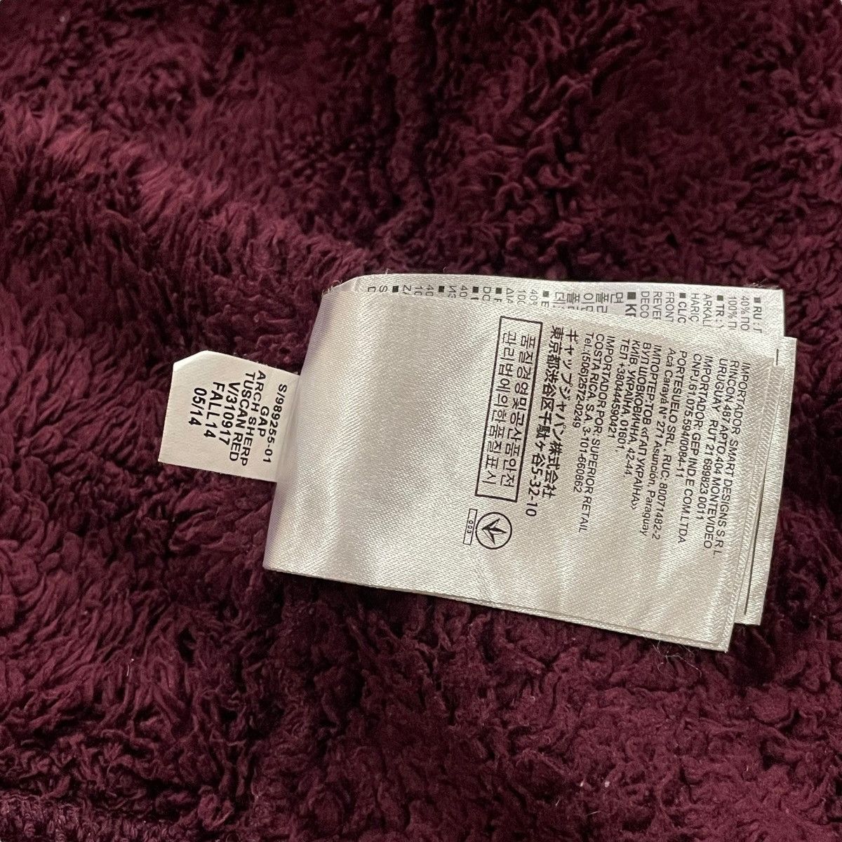 Gap × Vintage Vintage Gap Sherpa Fleece Jacket Full Zip Big Logo Hoodie Size US XL / EU 56 / 4 - 8 Thumbnail