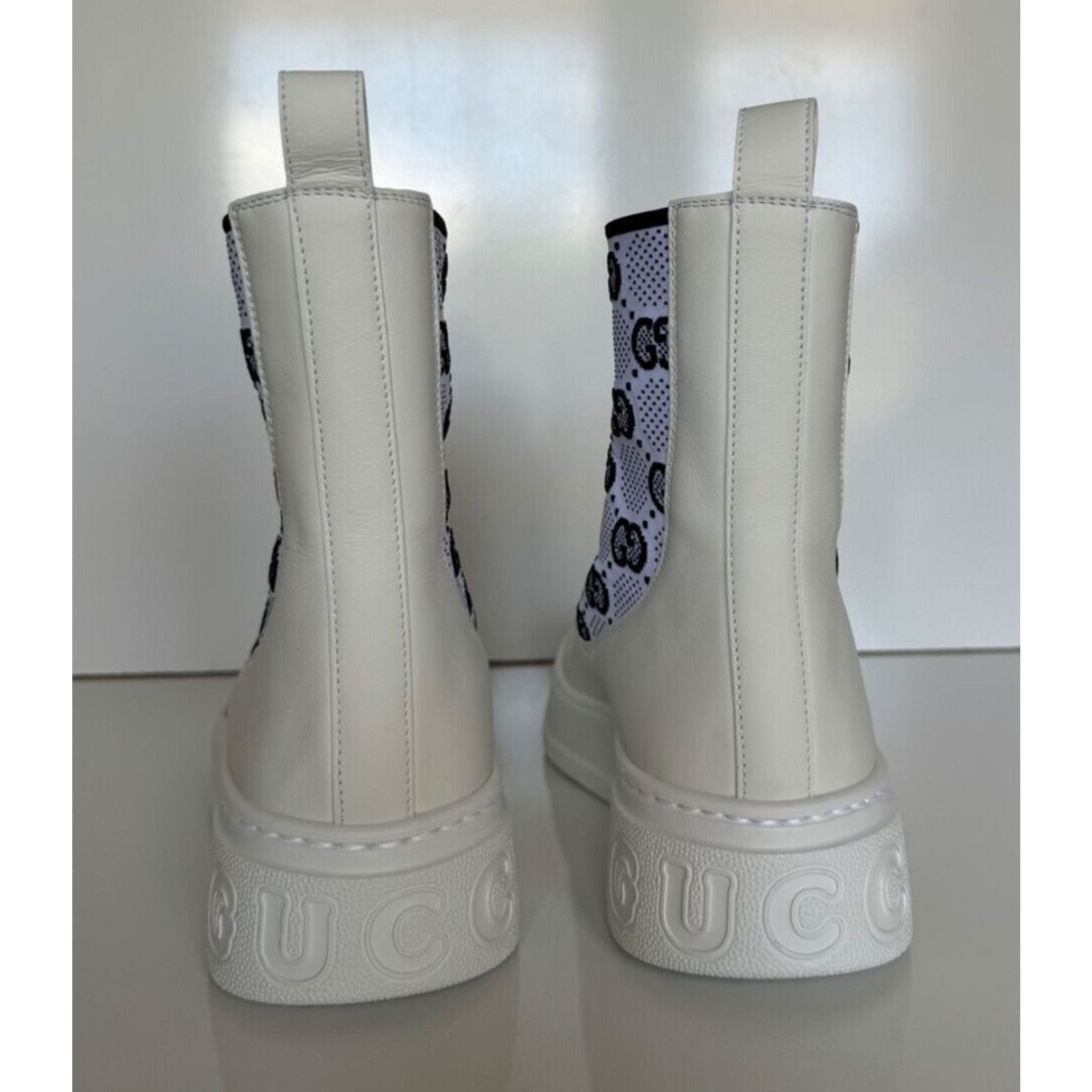 Gucci Gucci GG Dali Leather White Boots 9.5 US (39.5 Euro) 718718 Size US 9.5 / IT 39.5 - 4 Thumbnail