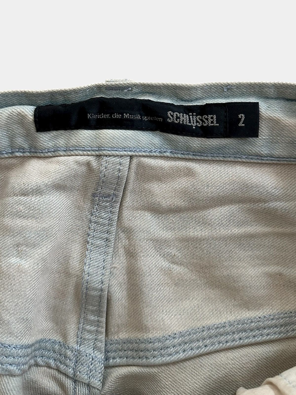 Schlussel Schlüssel ice wash biker denim Size US 29 - 4 Thumbnail