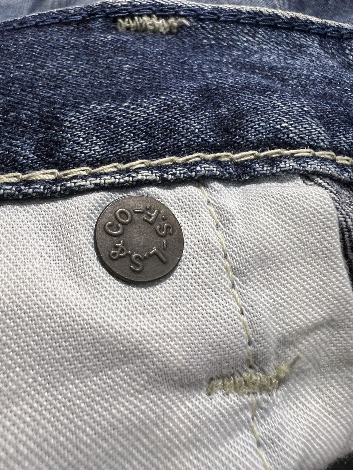 Levi's 💥Baggy💥Vintage Levis 203 Carpenter Washed Distressed Jeans Size US 35 - 17 Thumbnail
